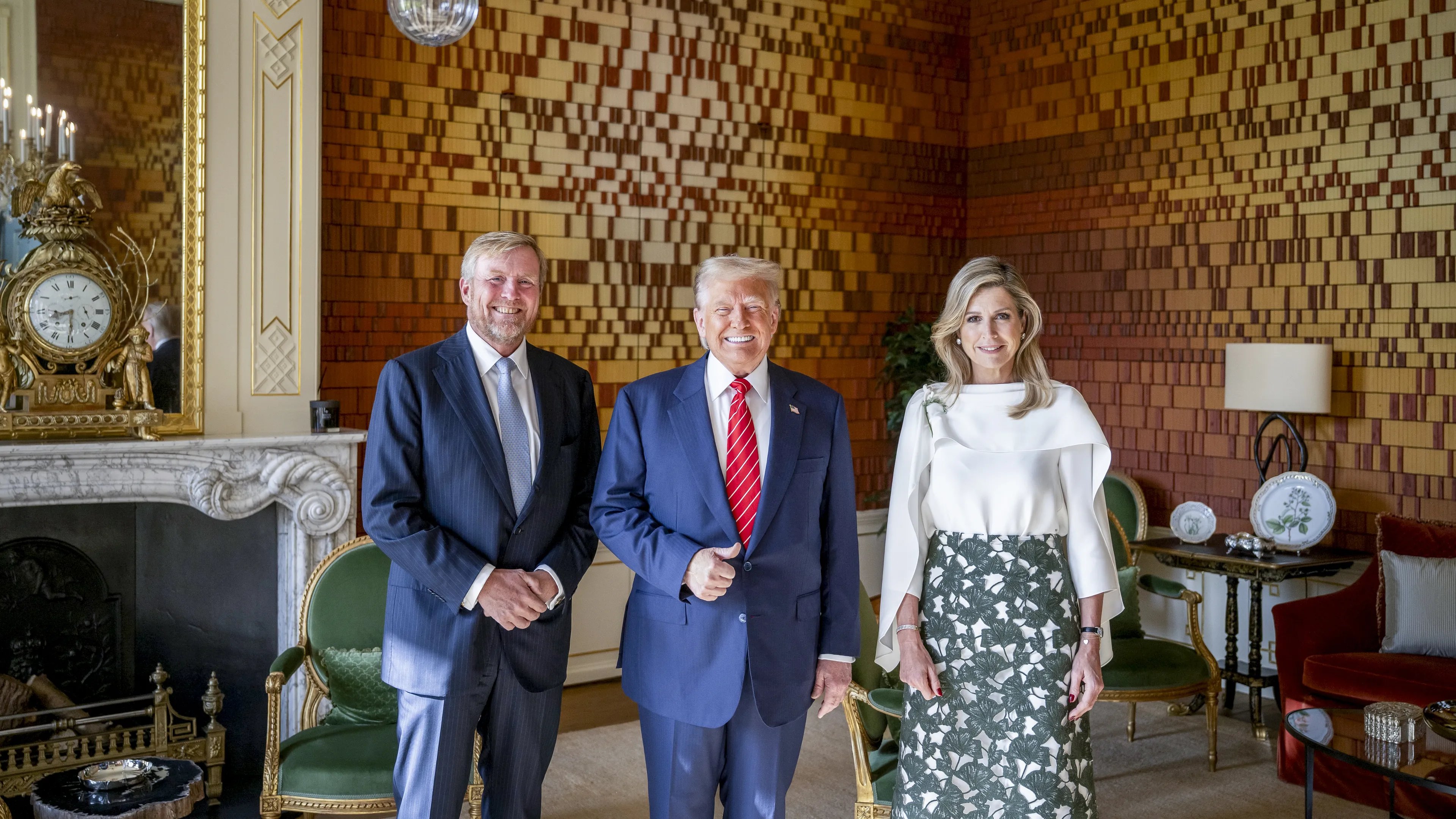 Koning Willem-Alexander en koningin Máxima ontvingen Trump voor ontbijt (2025).