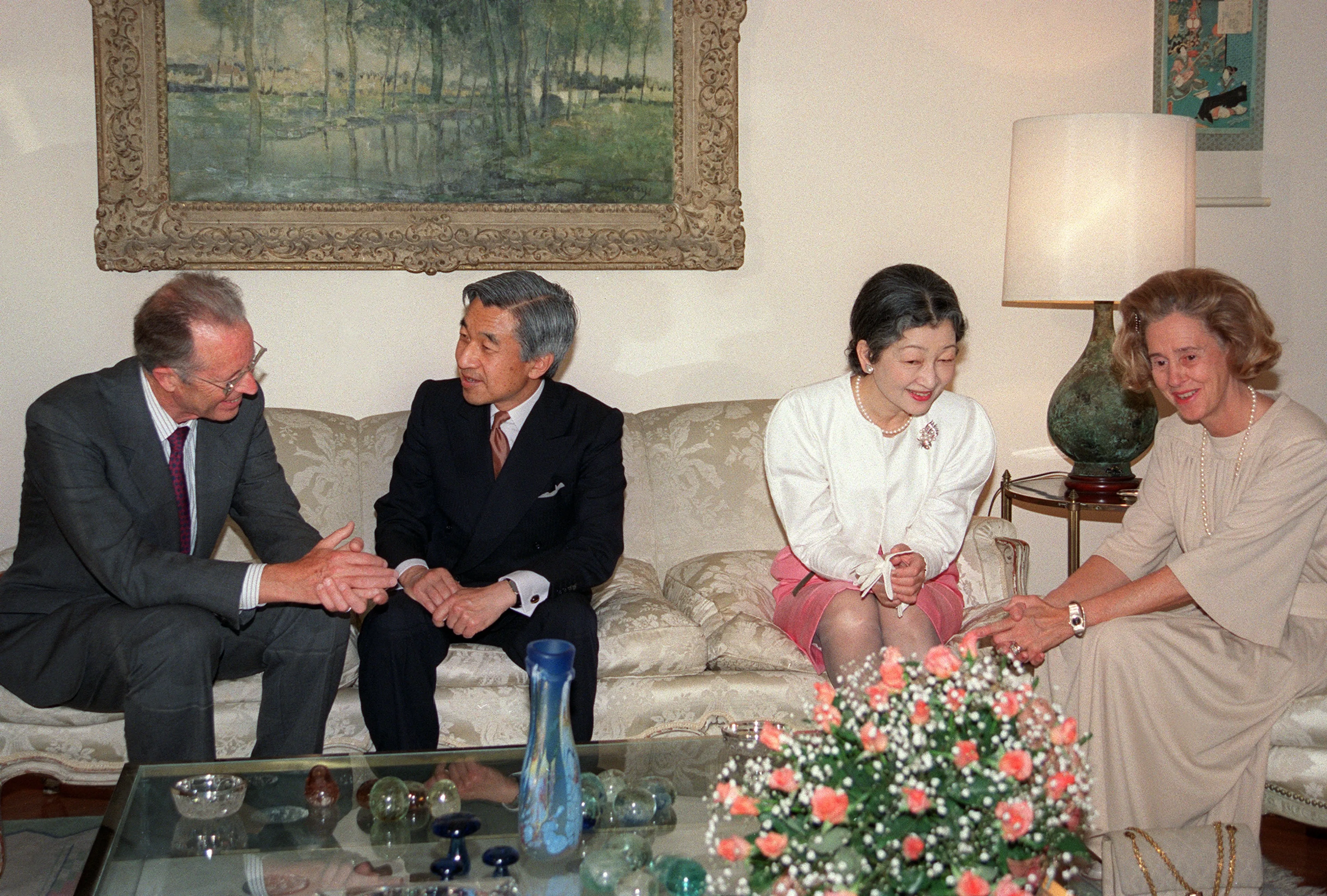 In 1992 gaan koning Boudewijn en koningin Fabiola op bezoek in Tokio.