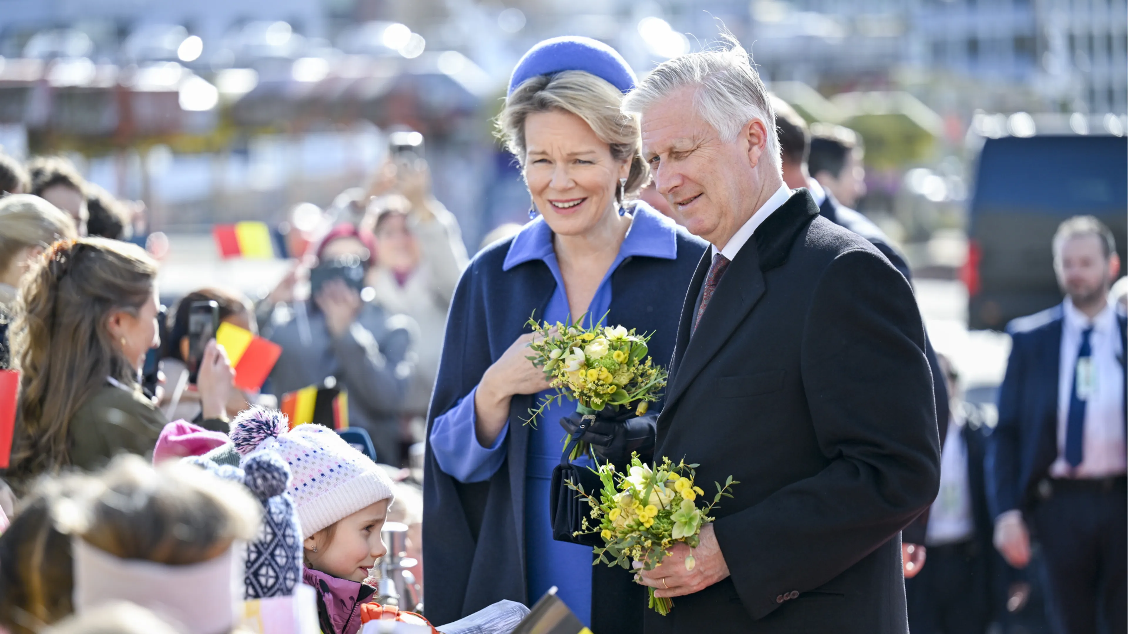 Filip en Mathilde sluiten staatsbezoek af in Stavanger