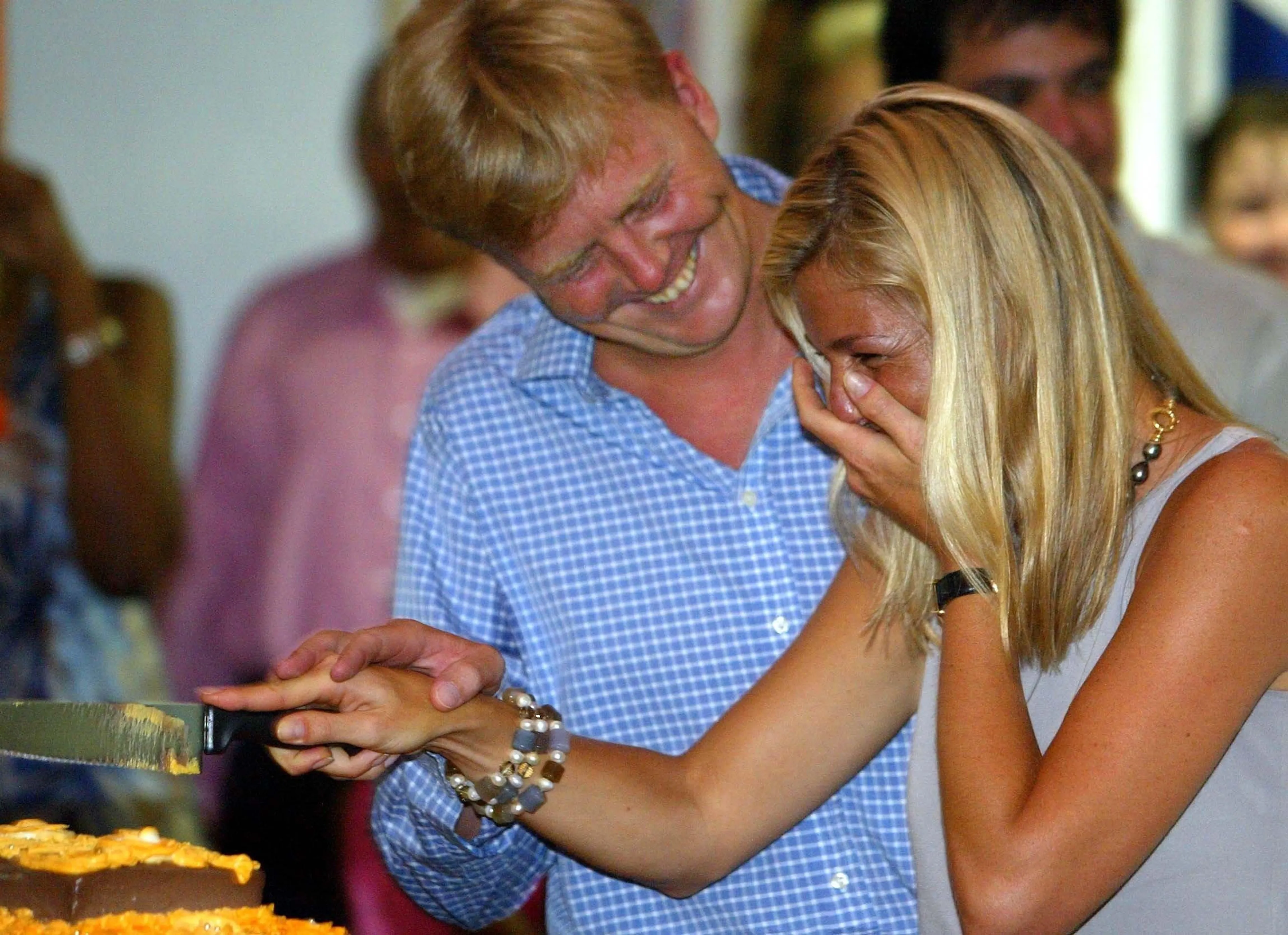 Prinses Máxima komt niet meer bij van het lachen.