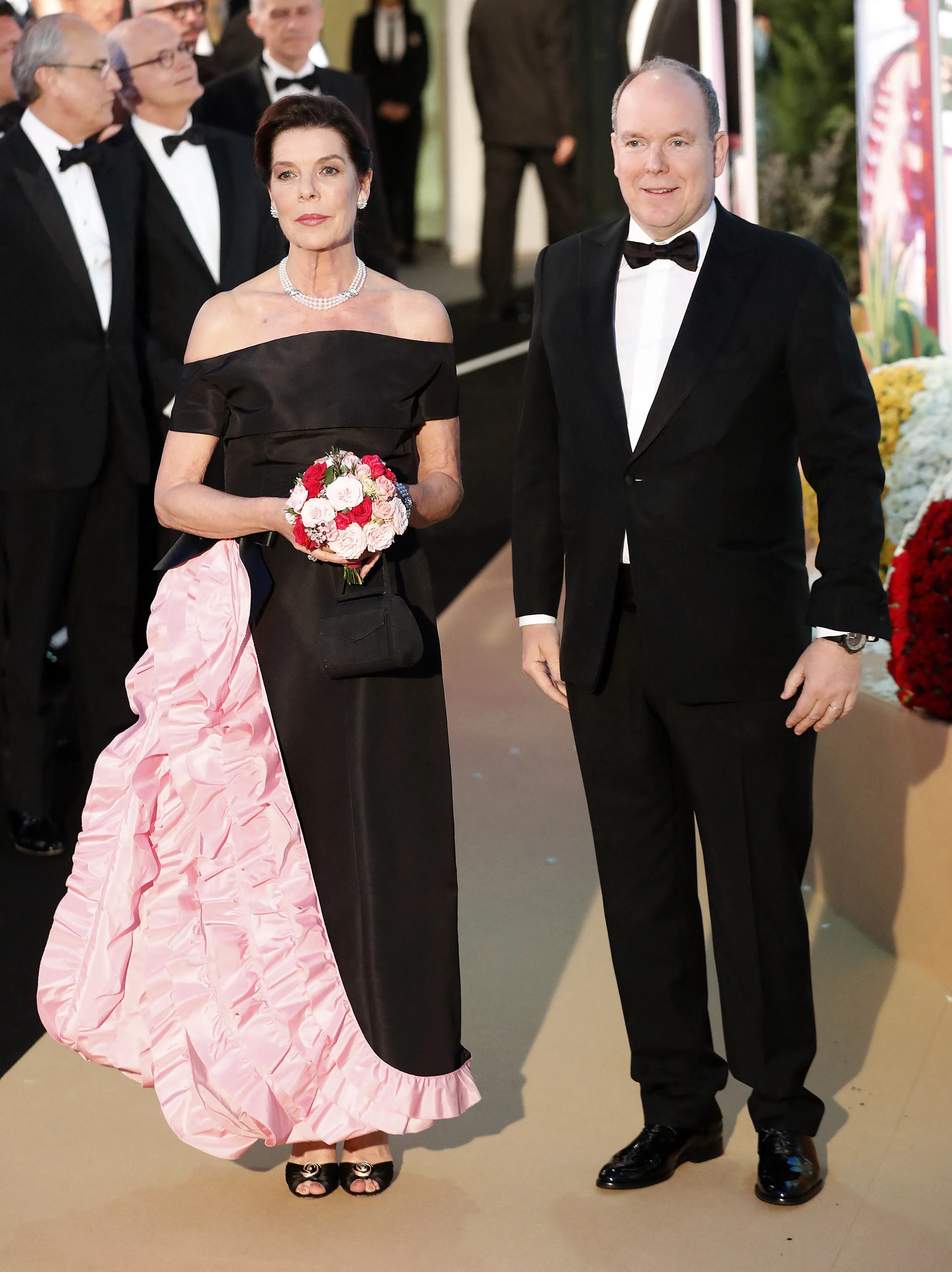 Caroline op het Bal de la Rose in 2019.