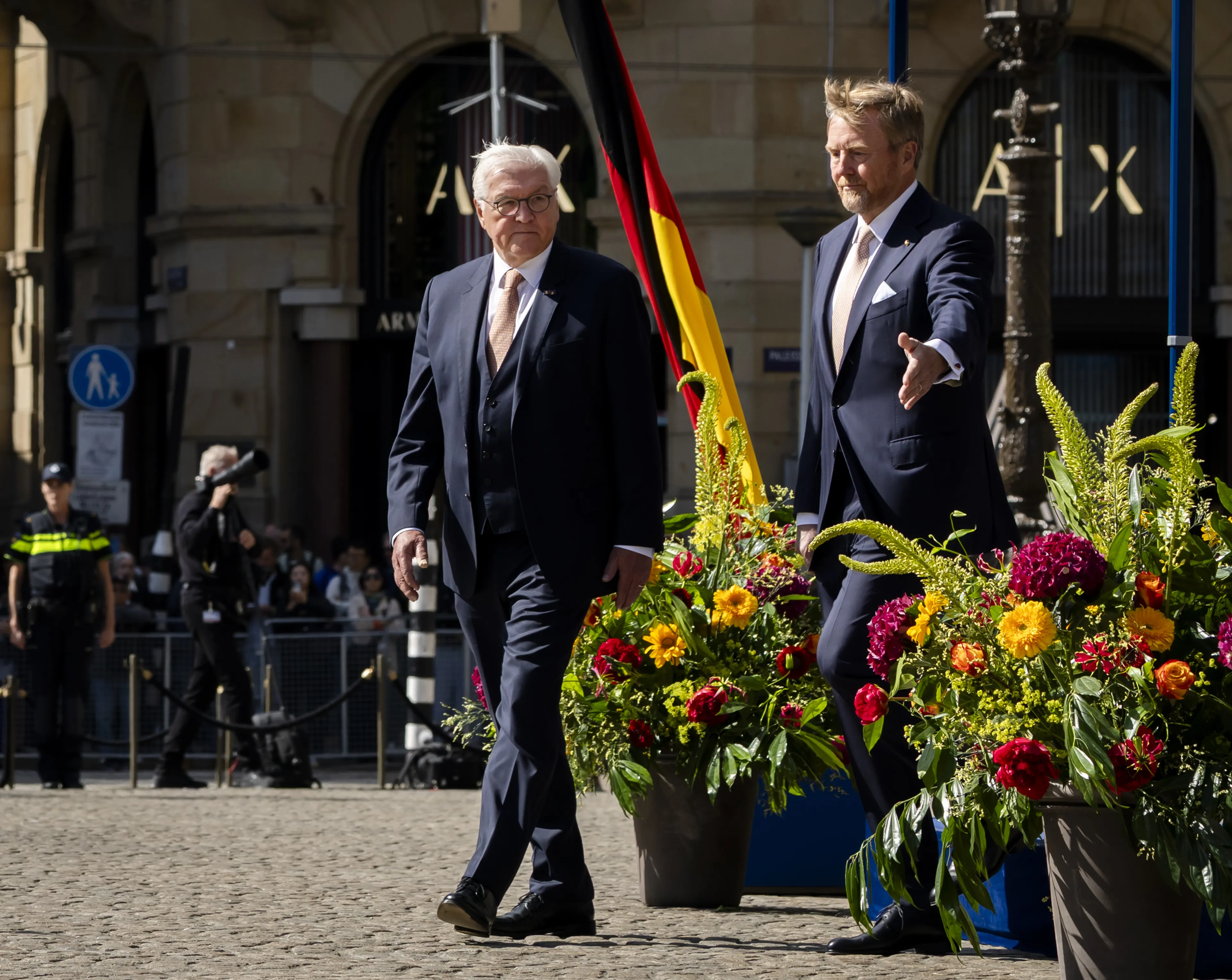 De koning en Duitse bondspresident.