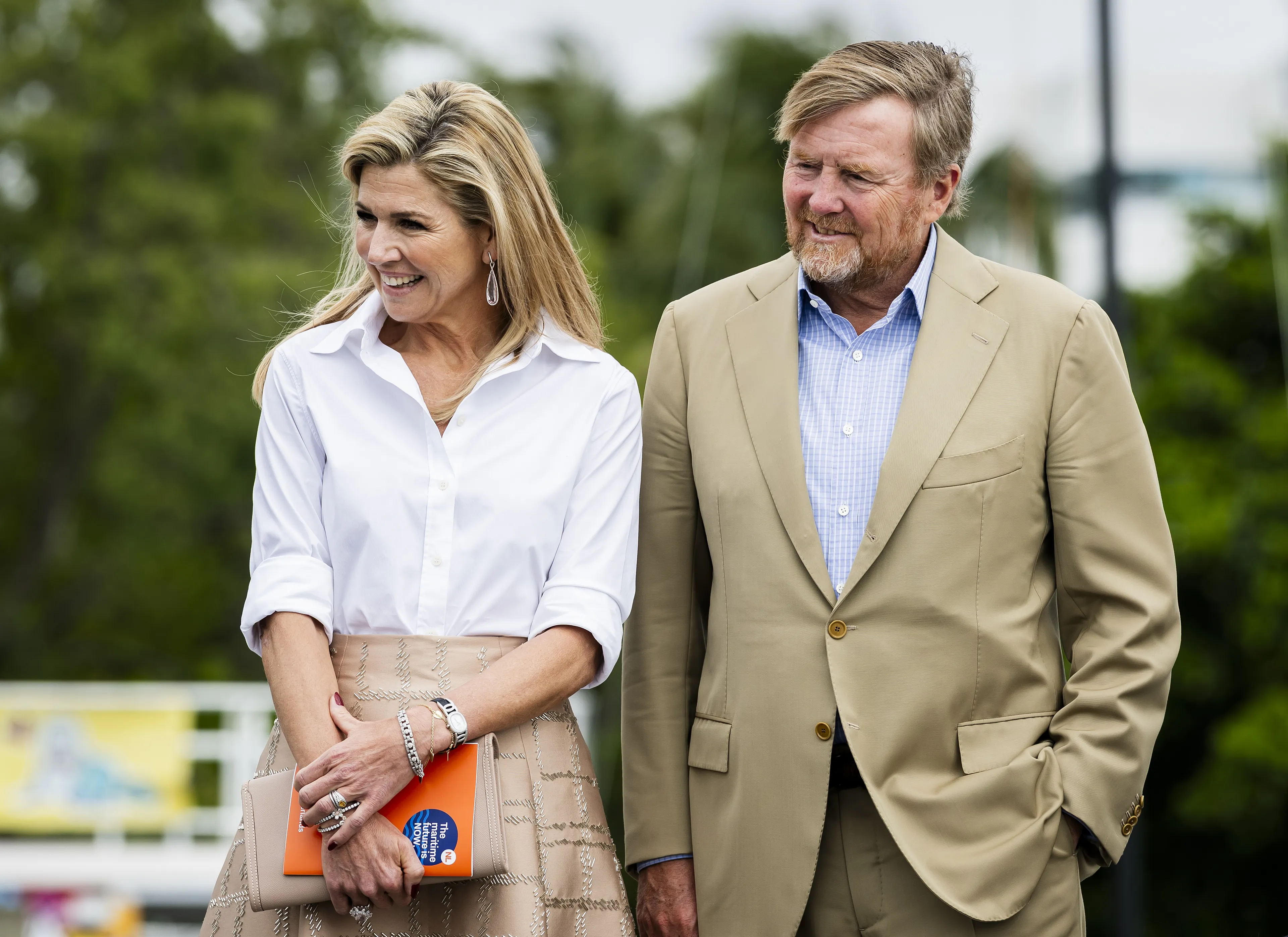 Het koningspaar in Miami.