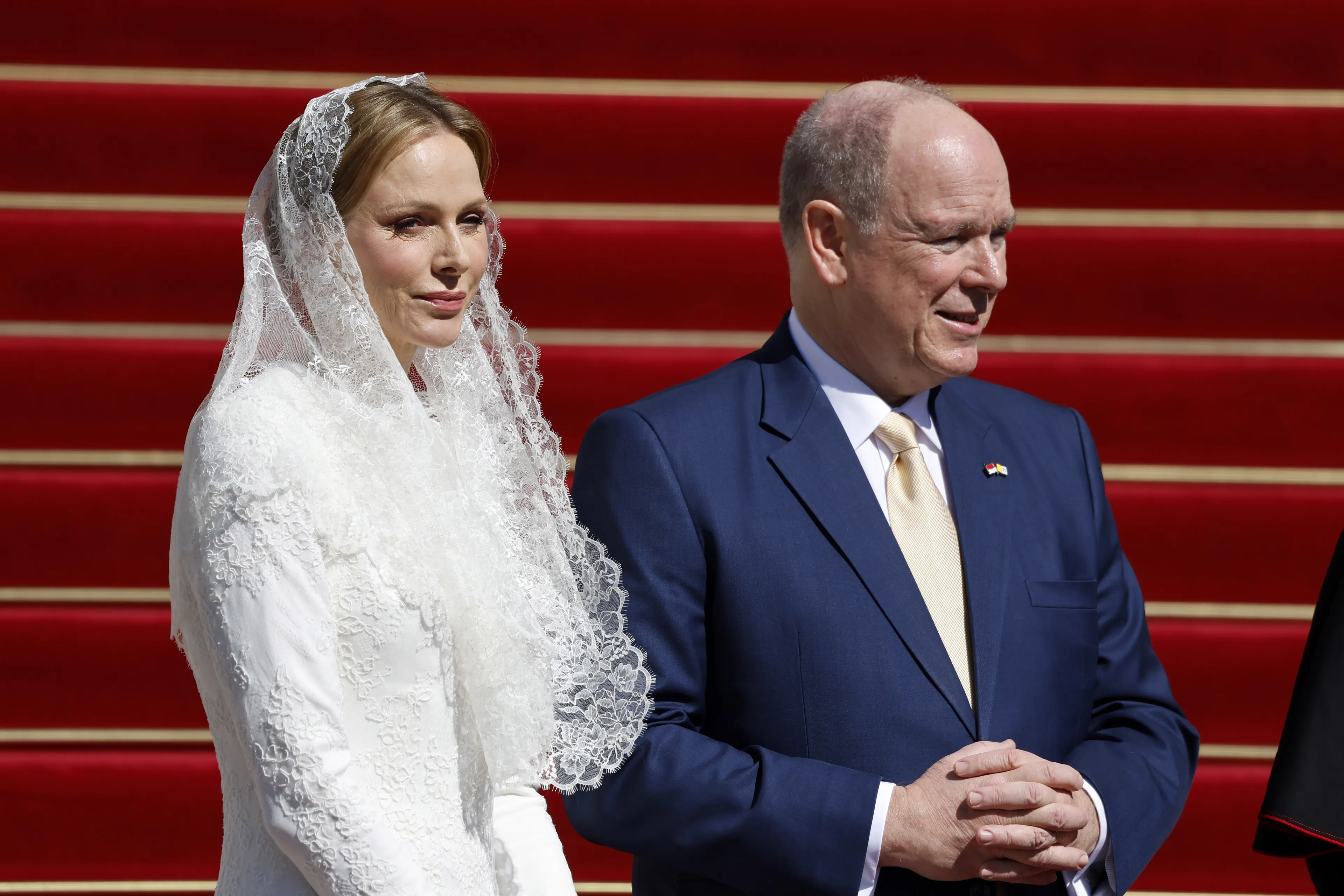 Prins Albert en prinses Charlène.