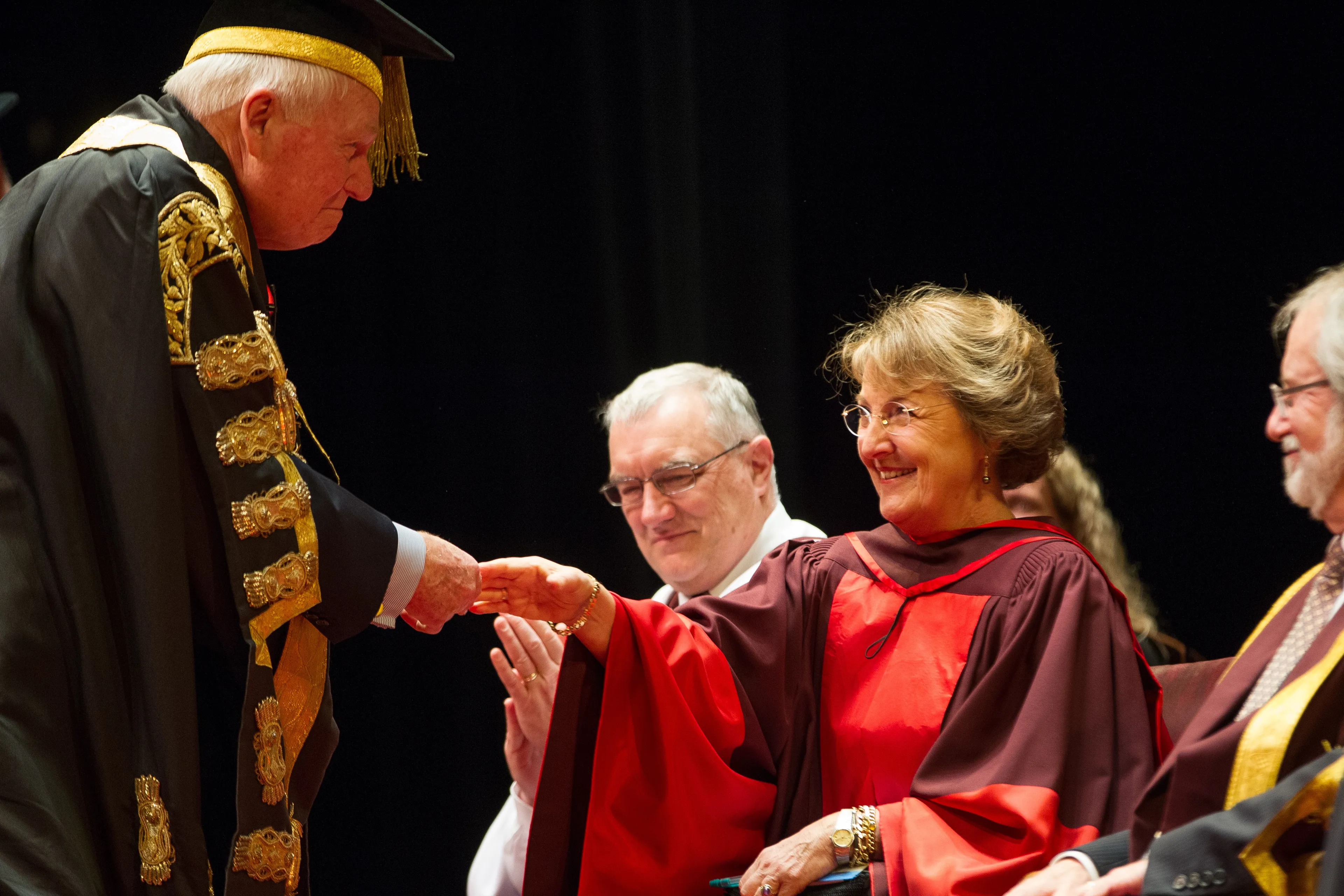Prinses Margret ontvangt in 2012 een Canadees eredoctoraat.