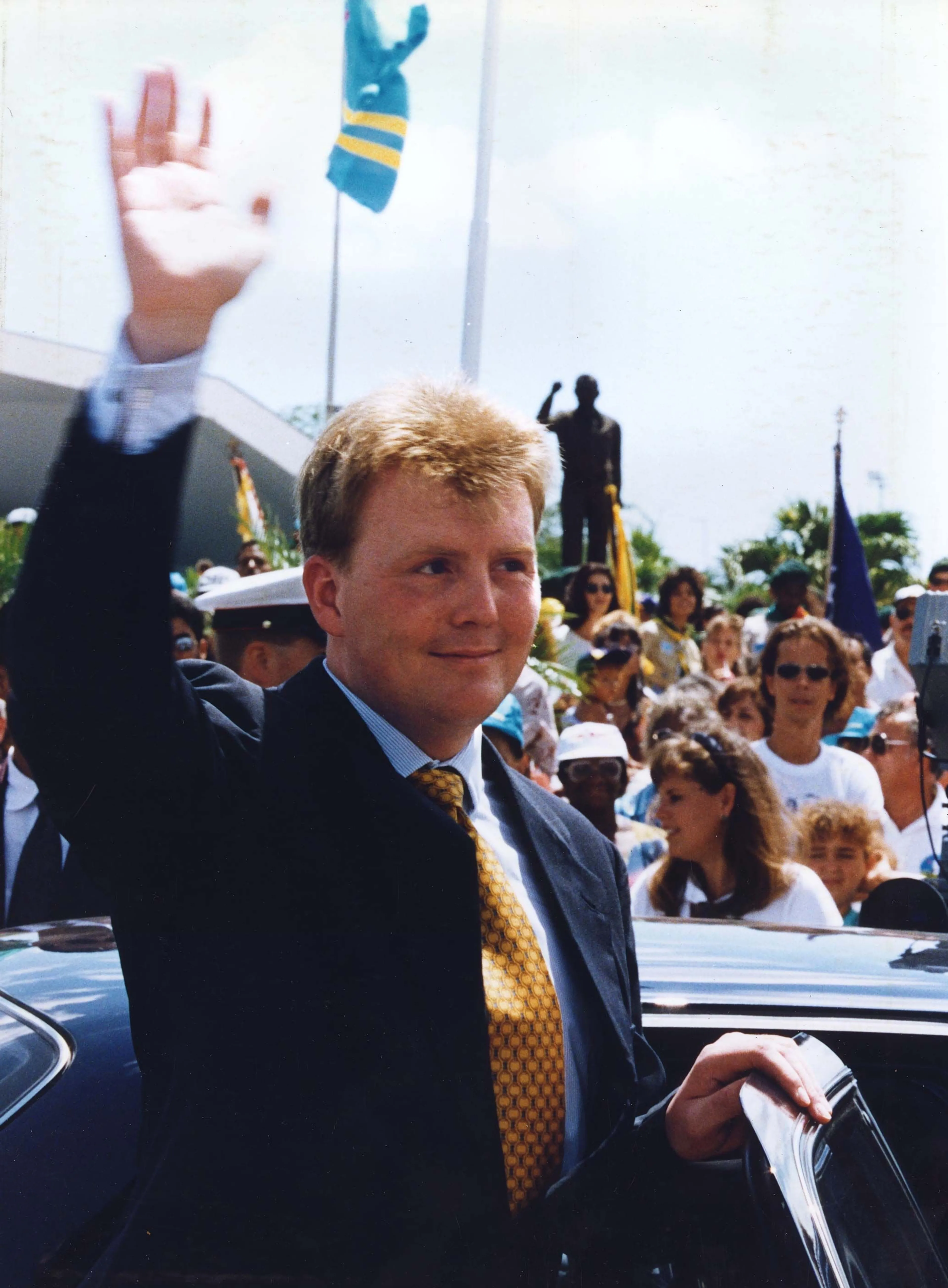 De prins is op Aruba.