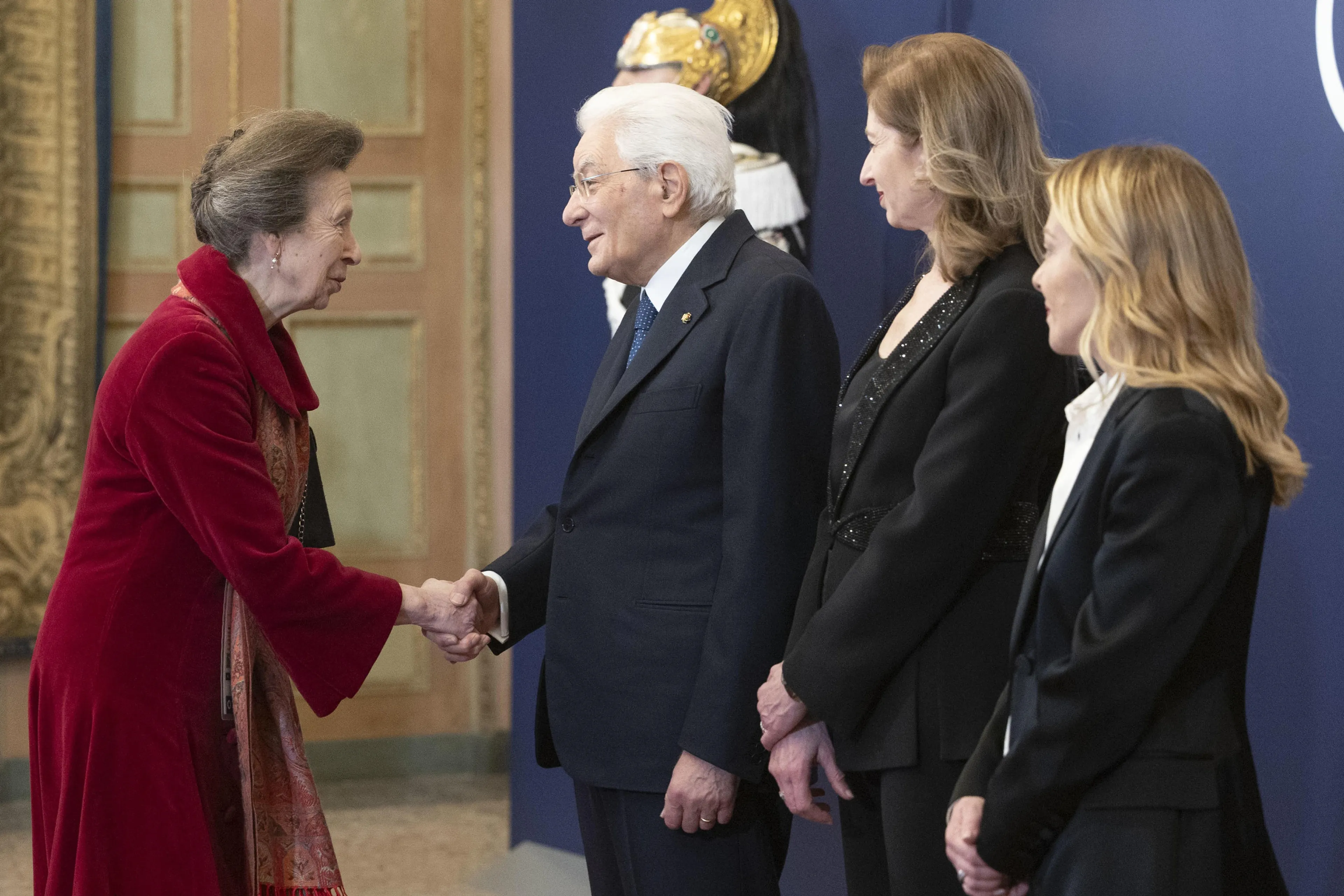 Prinses Anne is samen met haar man Timothy Laurence in Milaan.