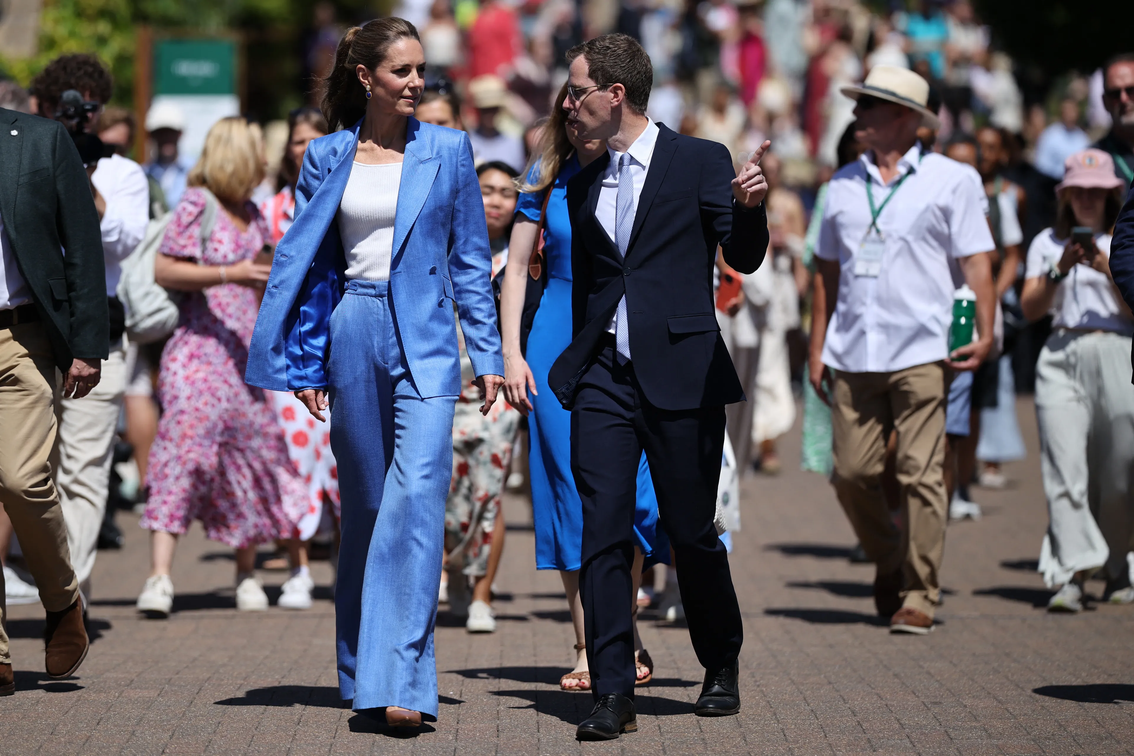 Catherine de prinses van Wales is regelmatig op Wimbledon.