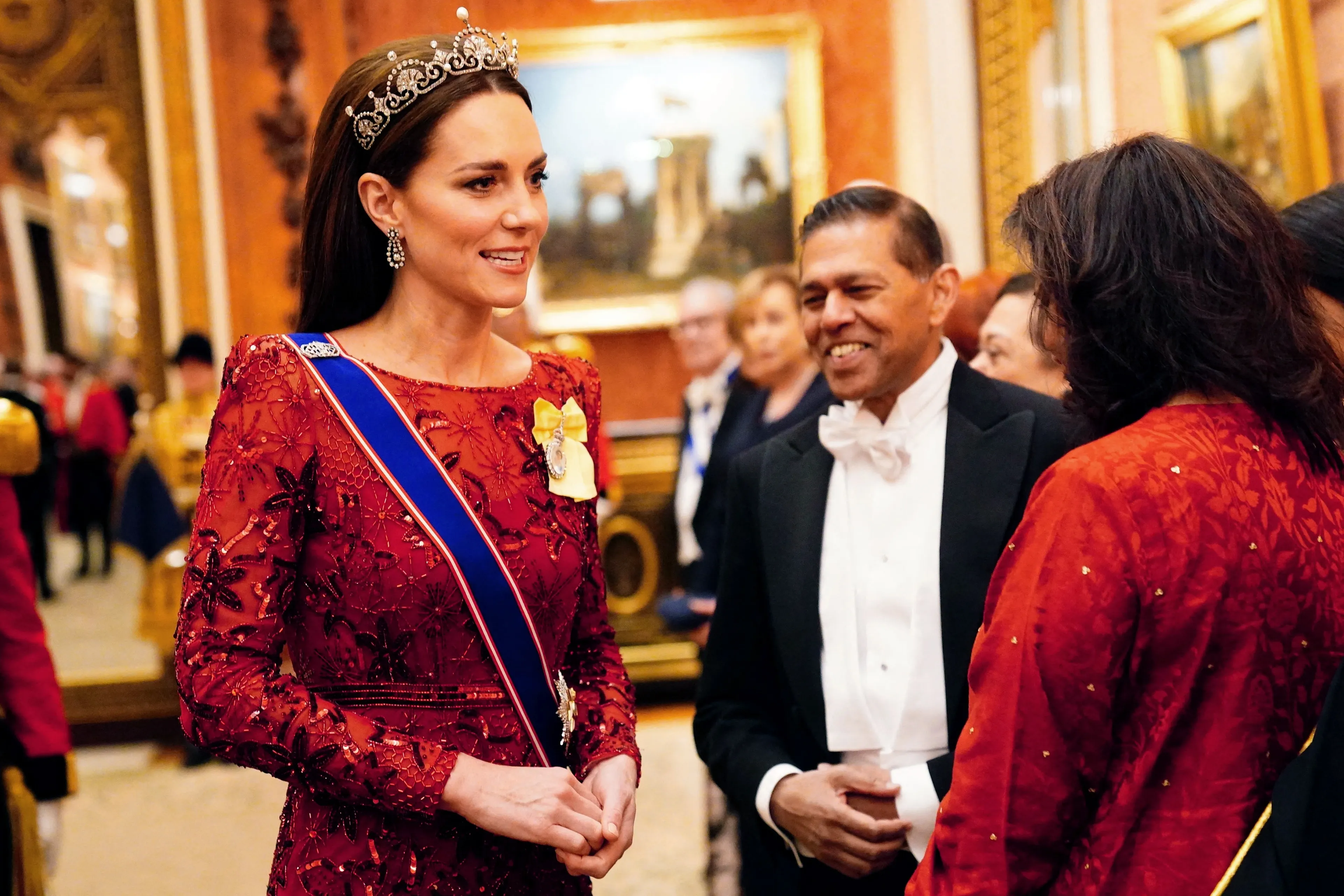 Catherine draagt het juweel nogmaals in 2022.