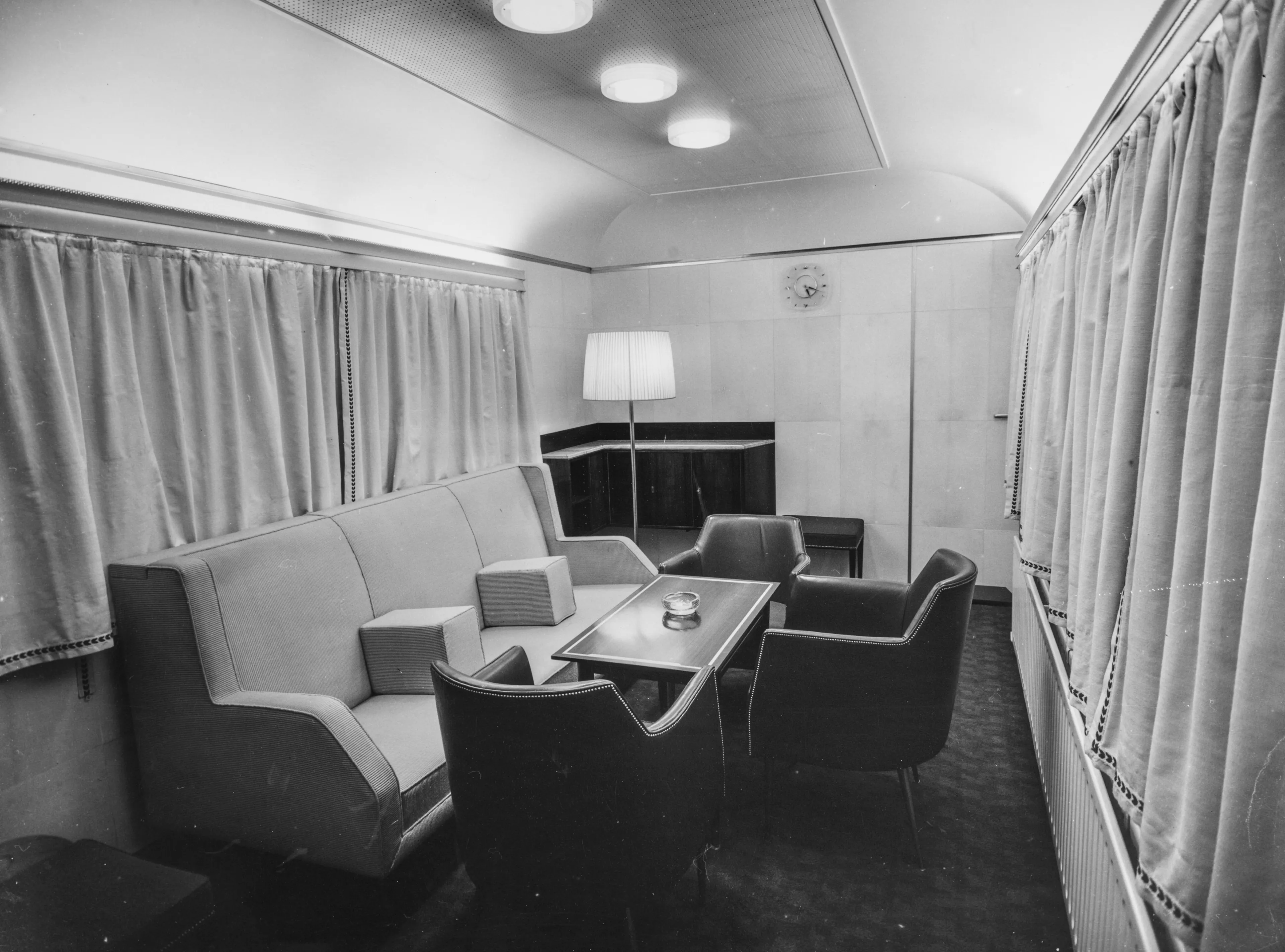 Het interieur in 1963.