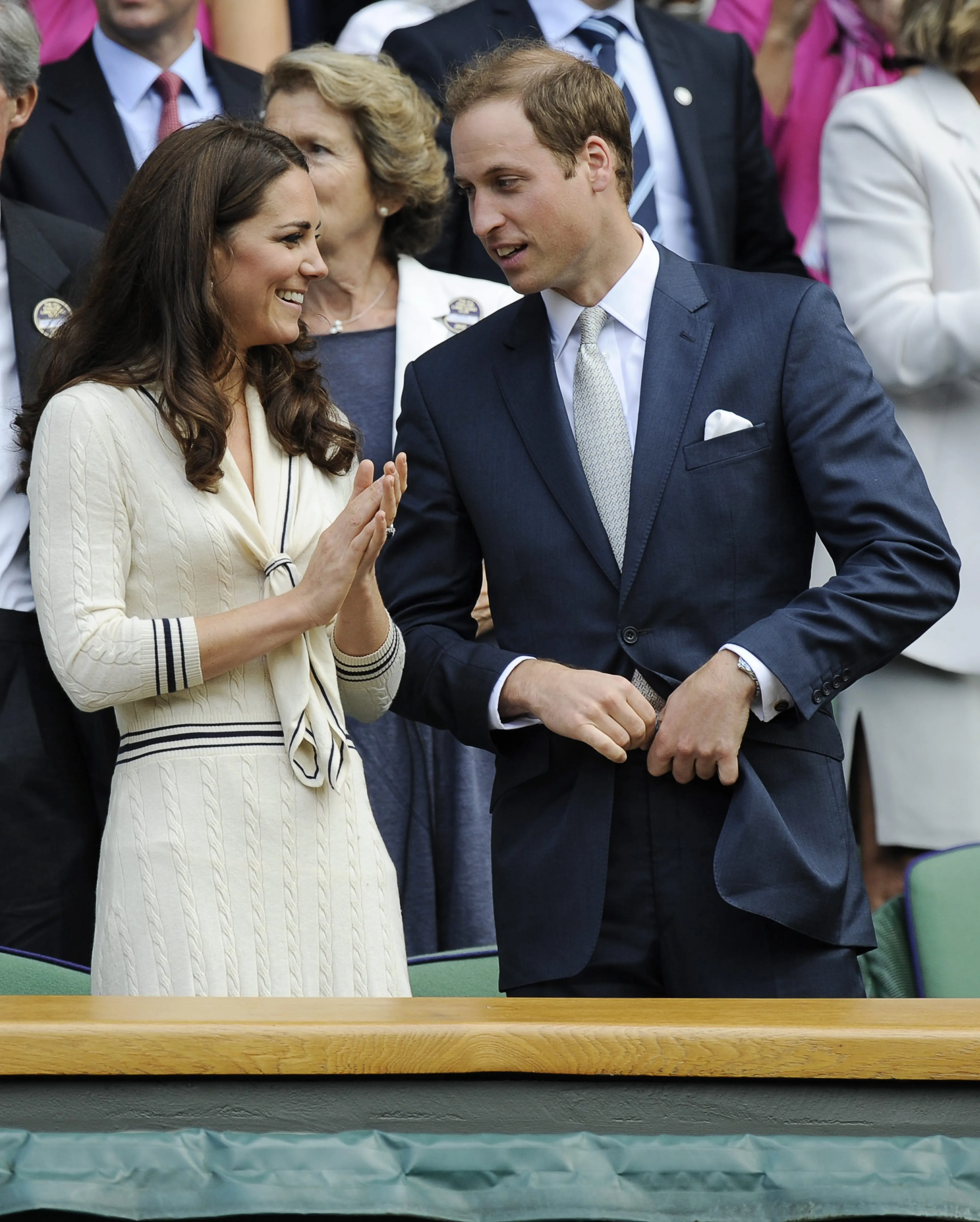 Deze wedstrijd bekeek ze met prins William.