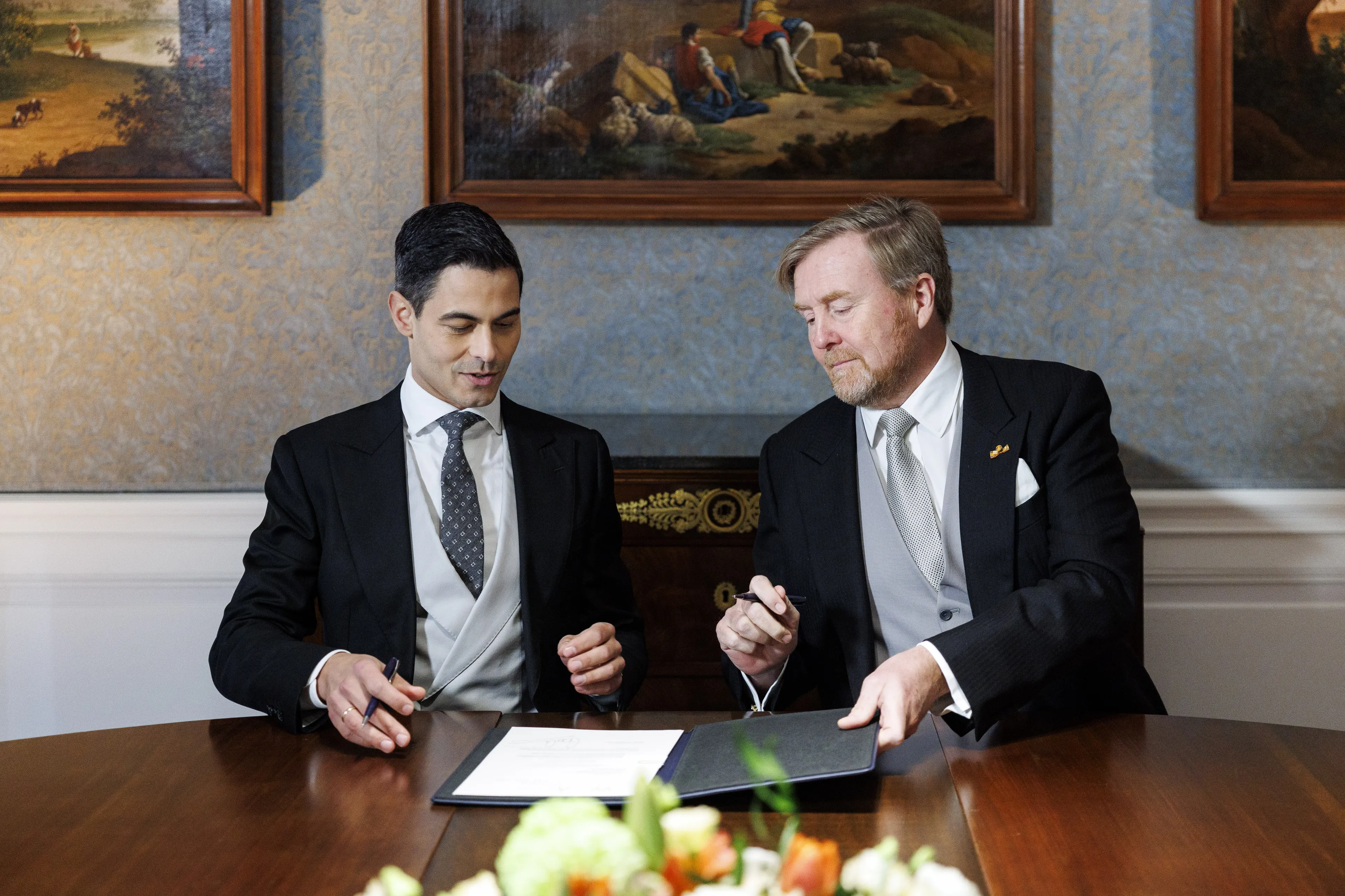 Koning Willem-Alexander en de nieuwe minister-president.