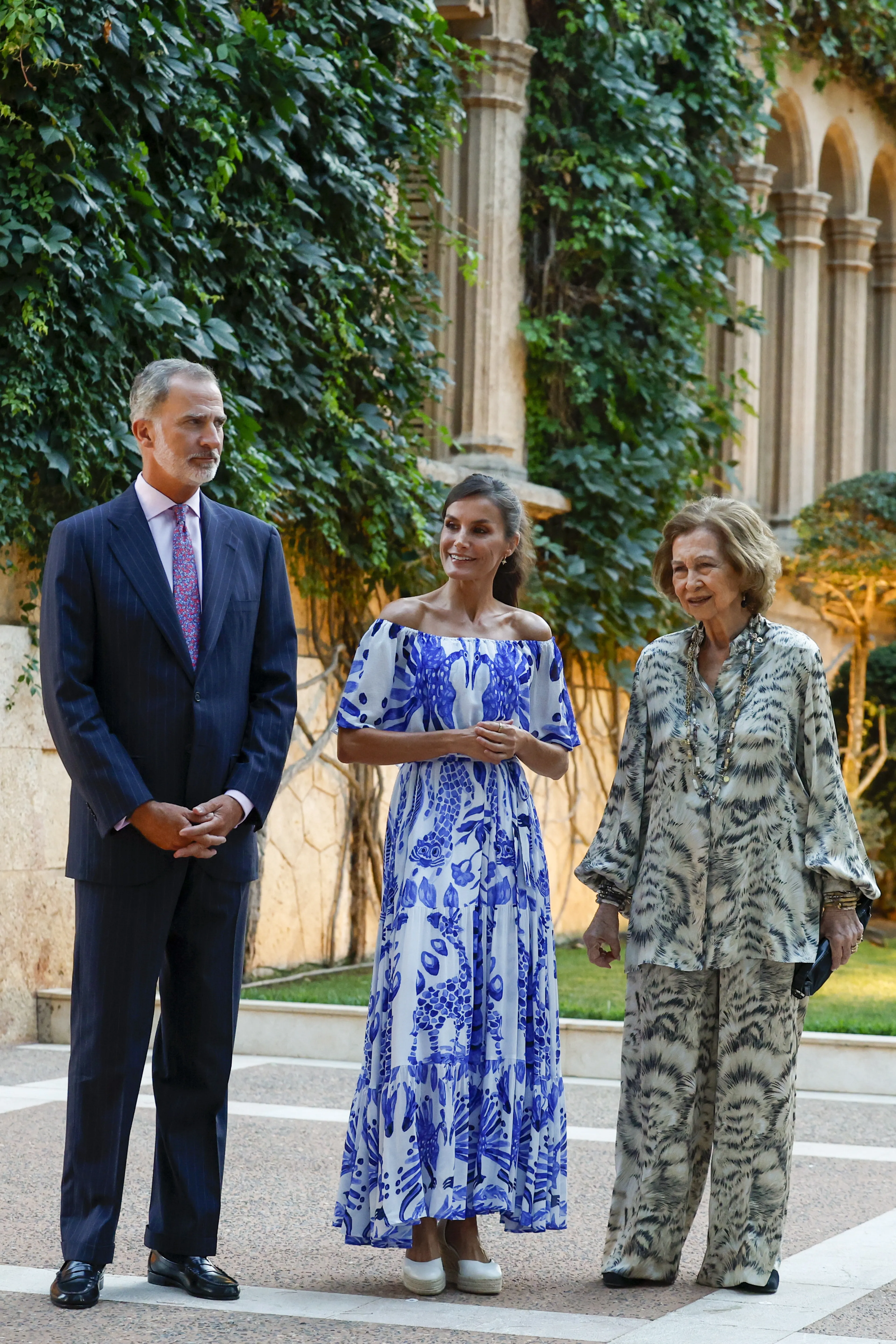 Koningin Letizia draagt de japon in 2023.