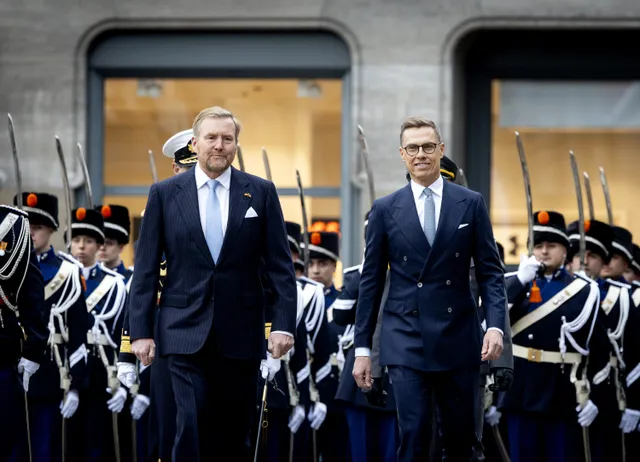 Koning Willem-Alexander en president Alexander Stubb.