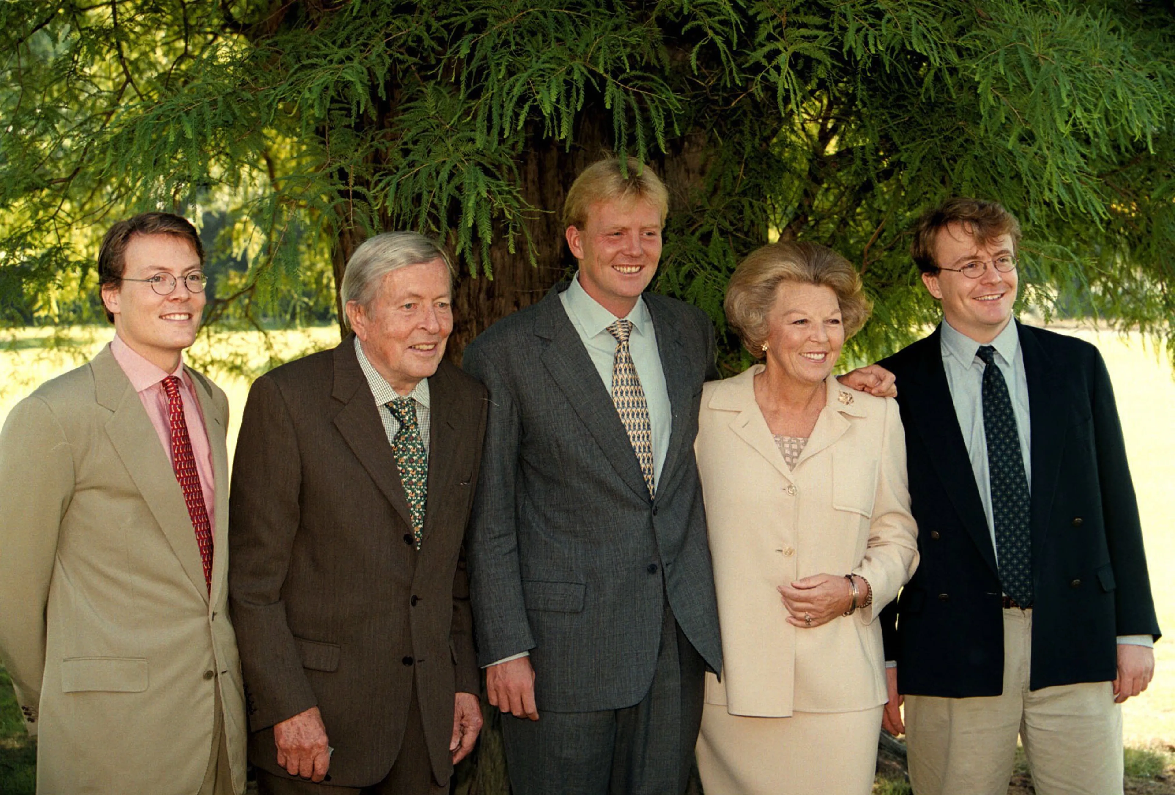 Een fotosessie in 1999.