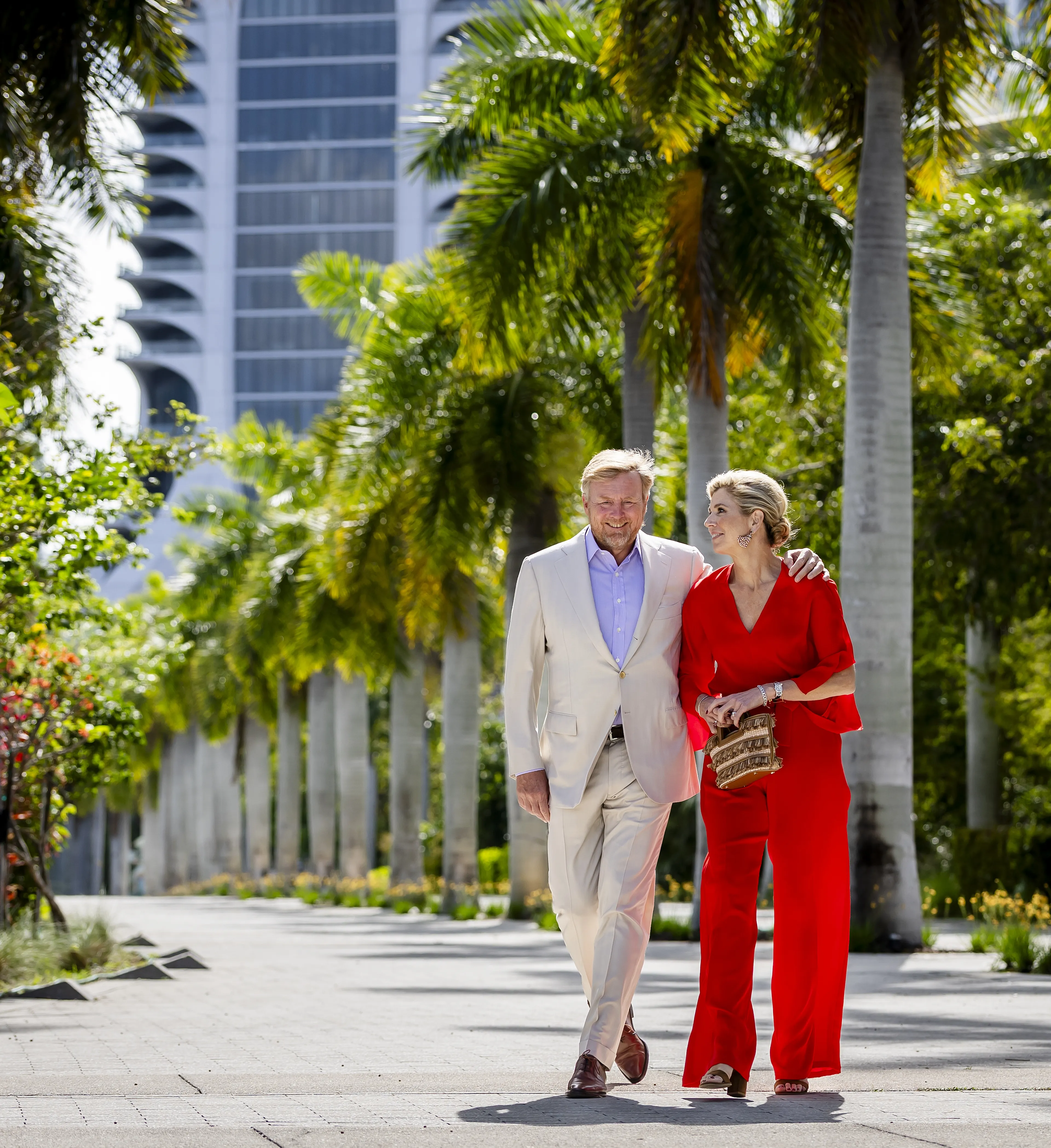 Een zomerse outfitwissel in Miami (14 april 2026).