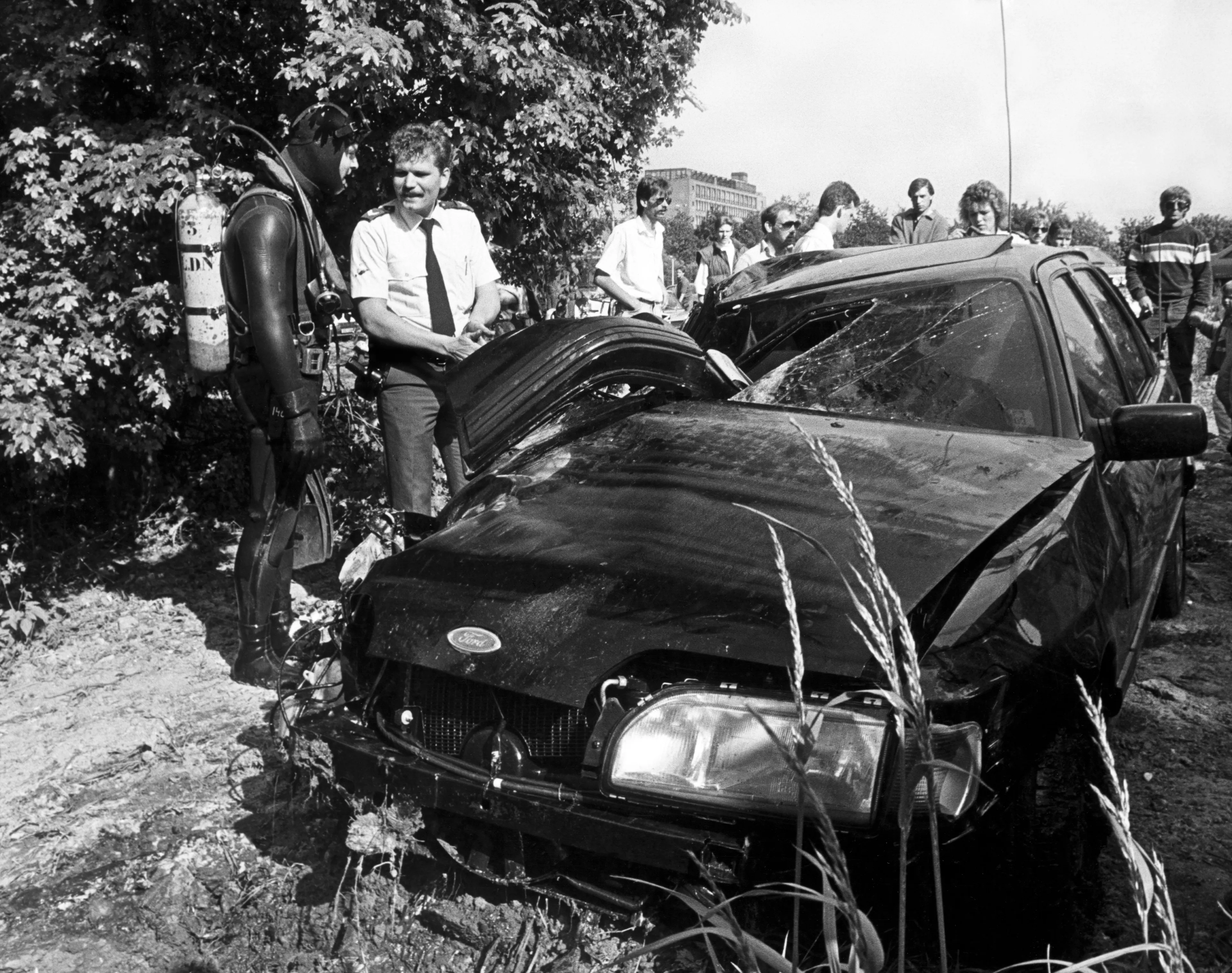 De schade aan de auto viel mee.