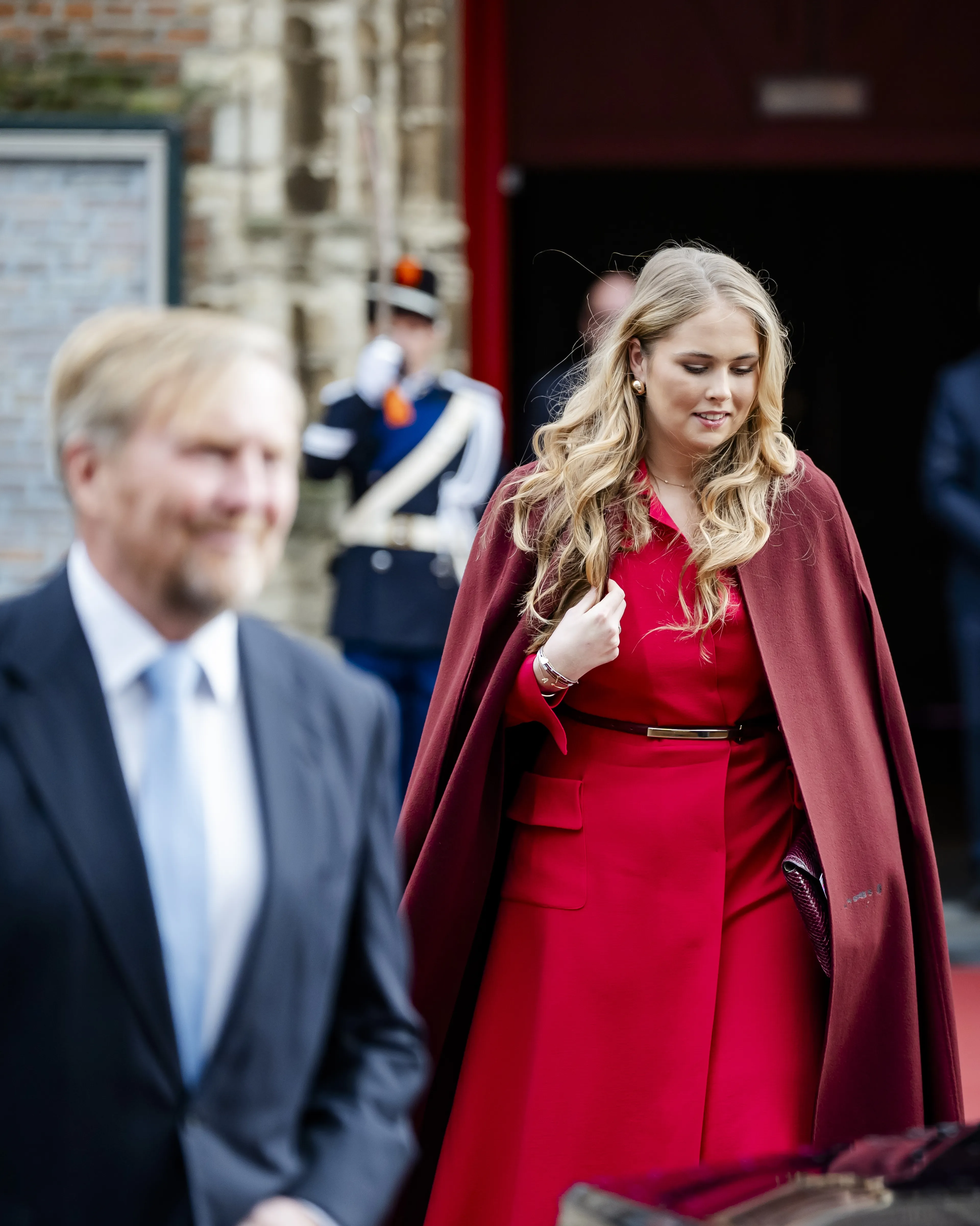 Prinses Amalia tijdens de opening van de Raad van State.