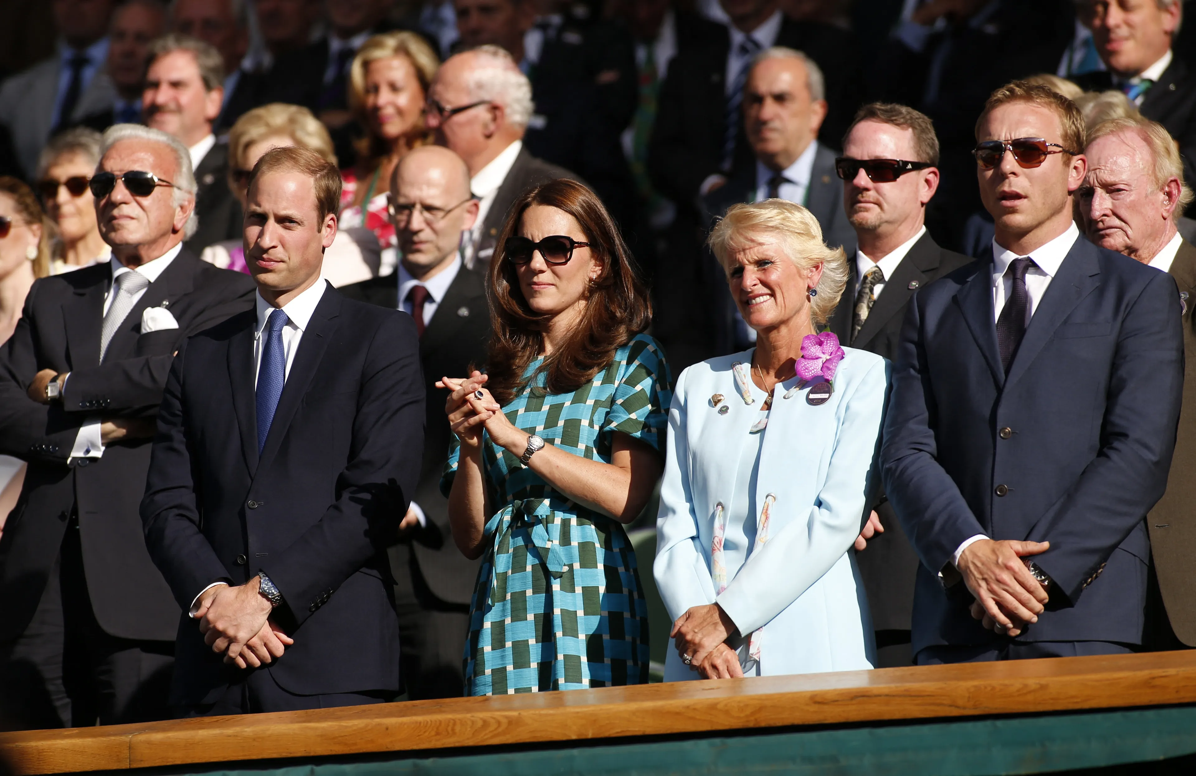 Catherine op de tribune.