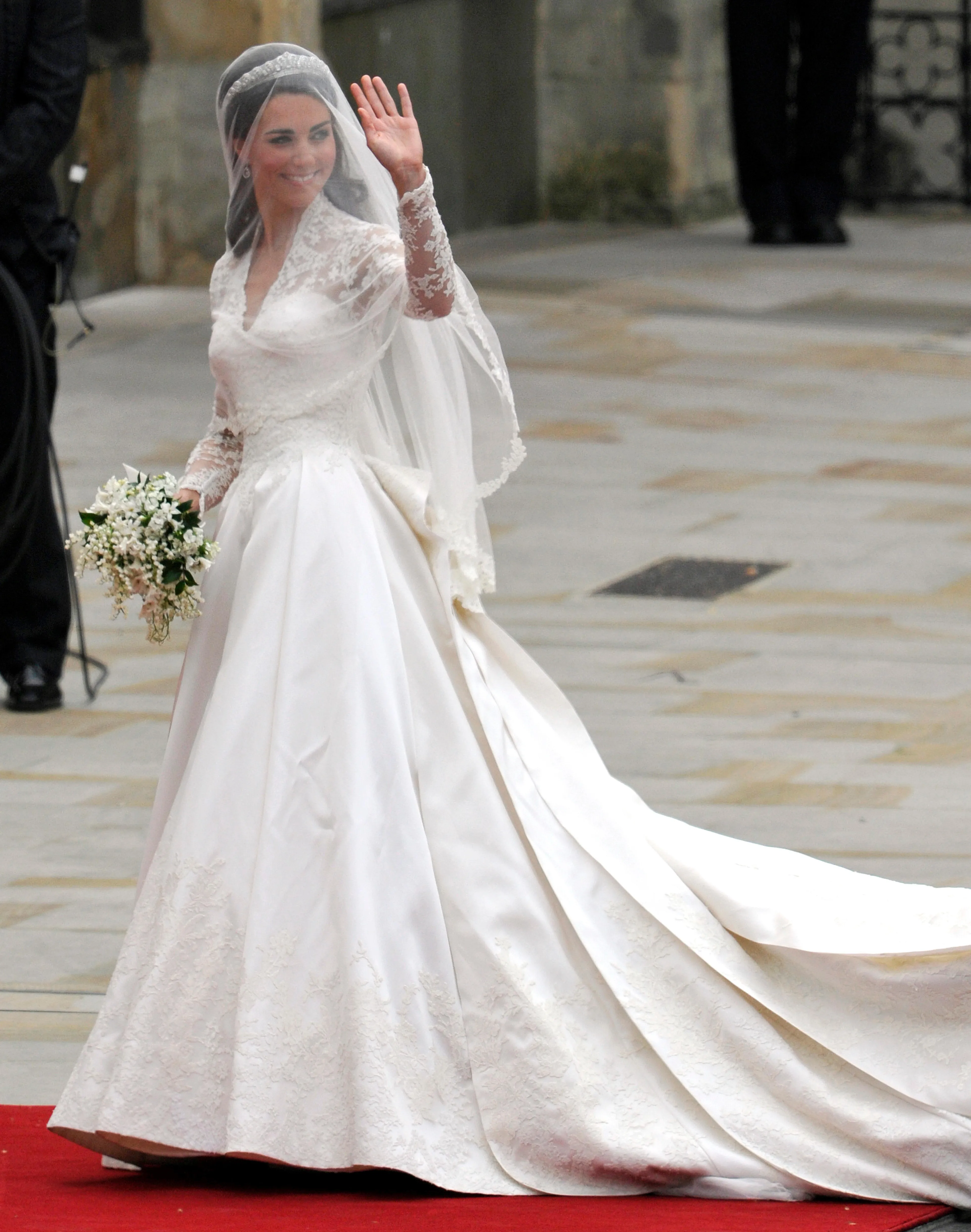 De trouwjurk van Catherine.