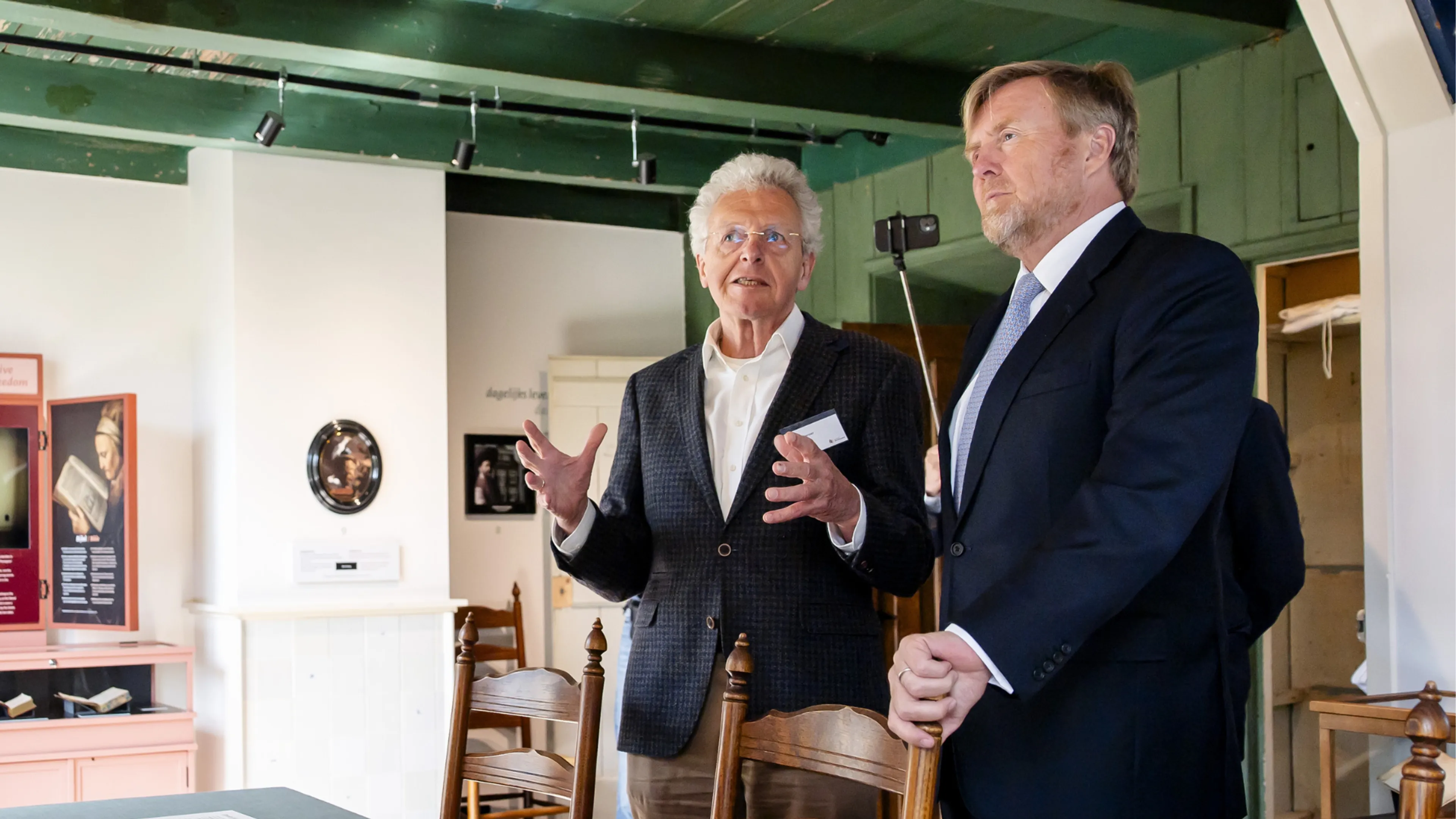 Koning neemt gedachtegoed Spinoza mee naar de VS