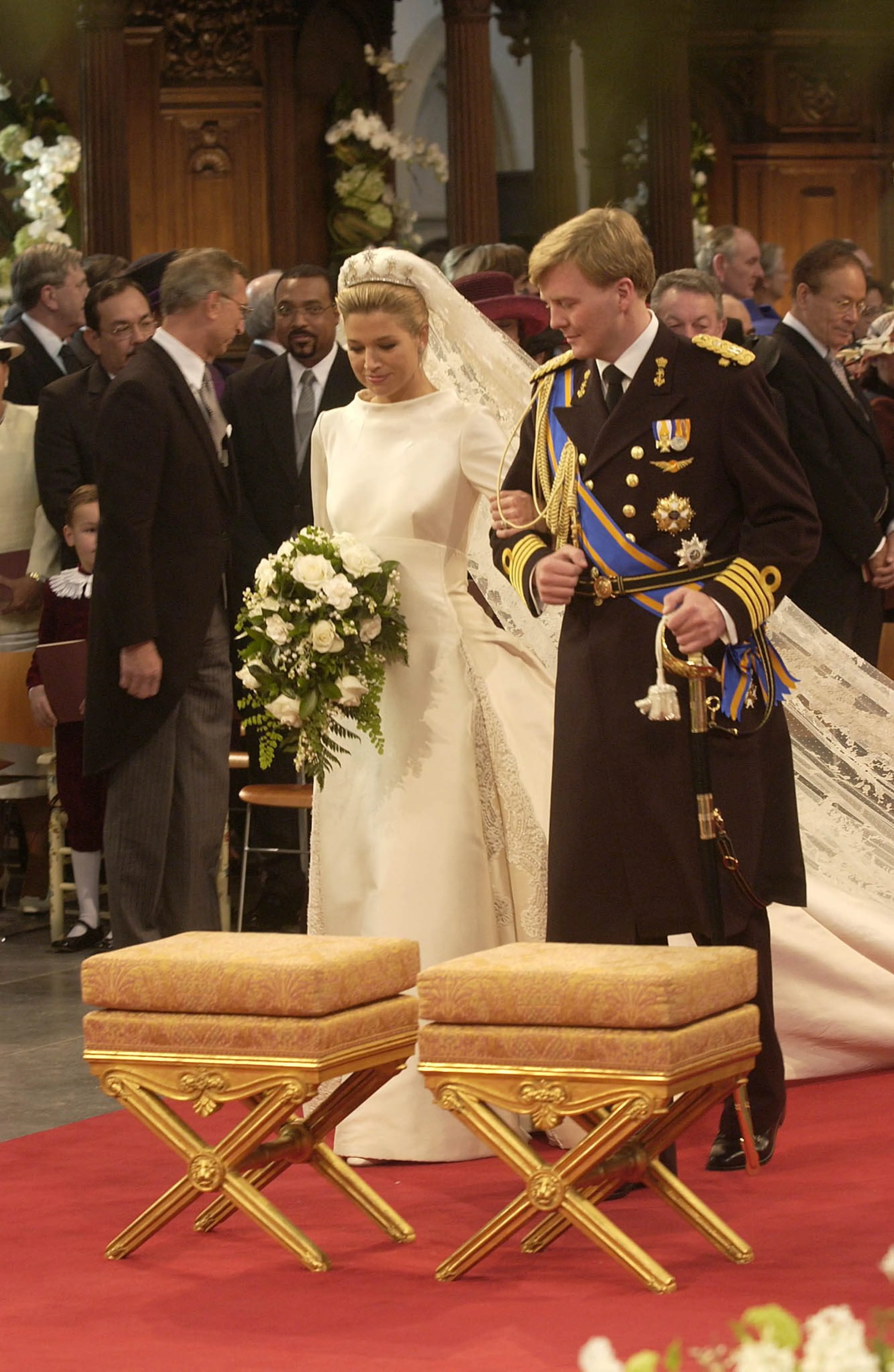 De trouwdienst is in de Nieuwe Kerk.
