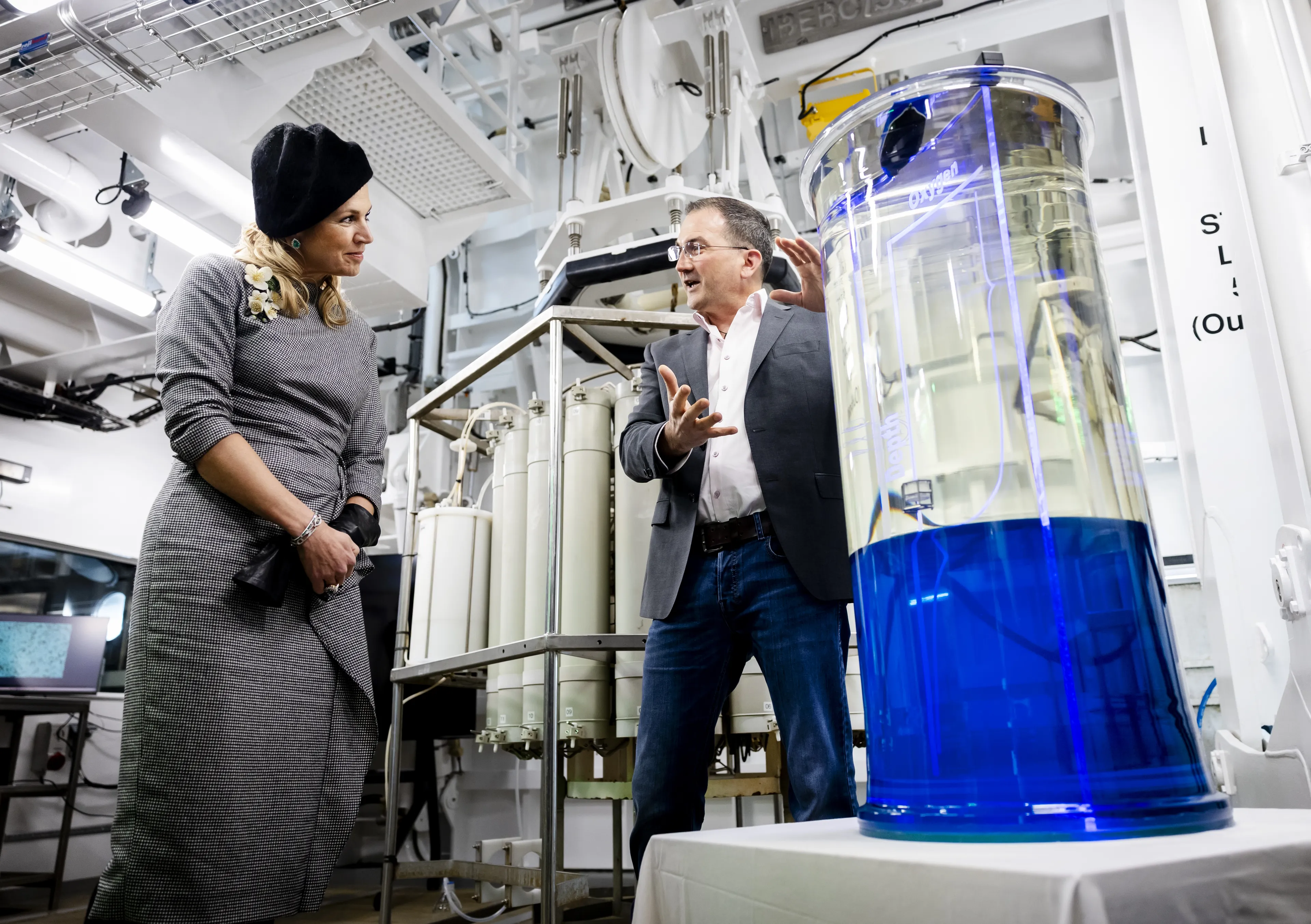 Een close-up van de japon.