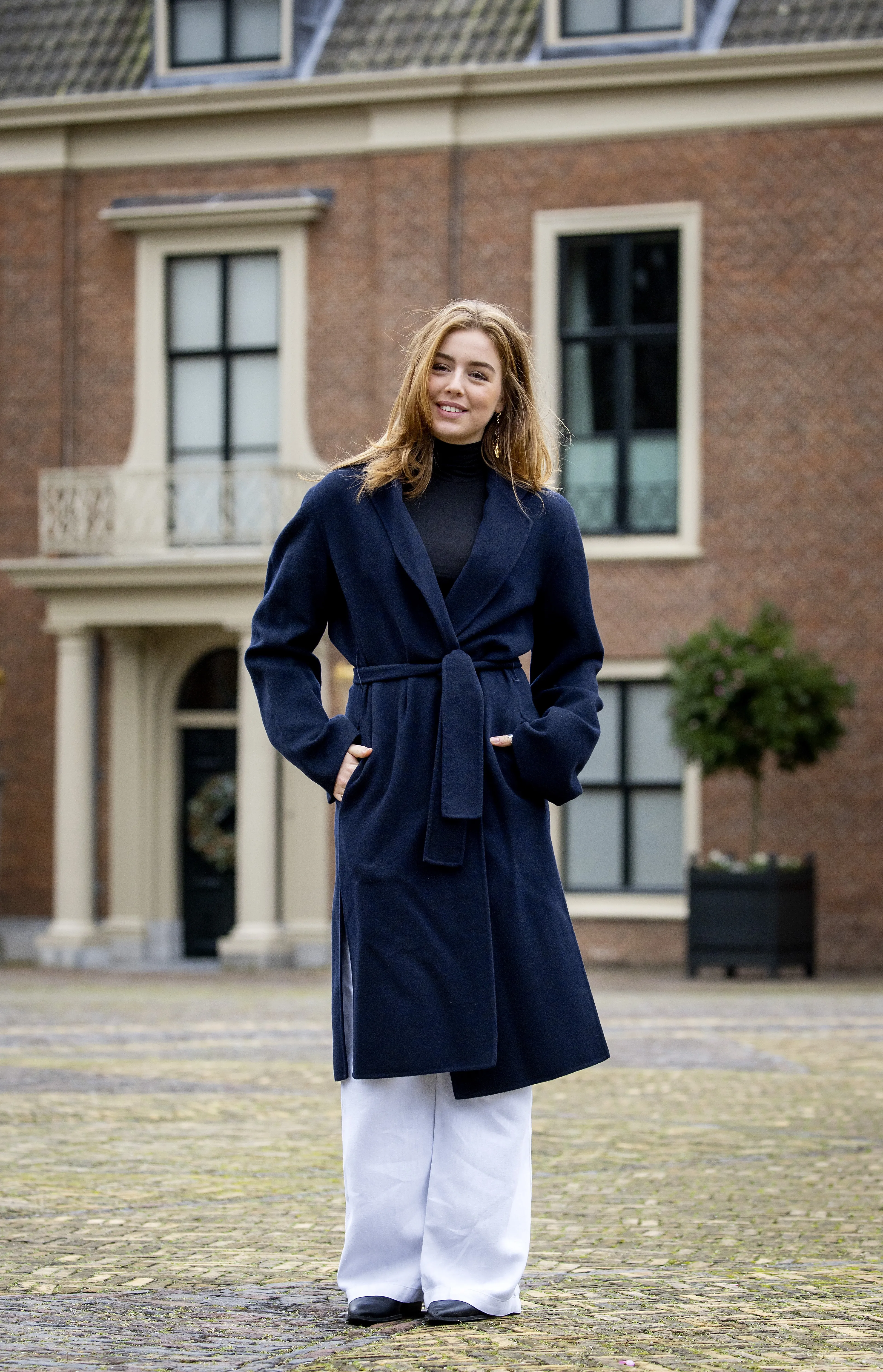 Prinses Alexia tijdens de winterse fotosessie van 2023.