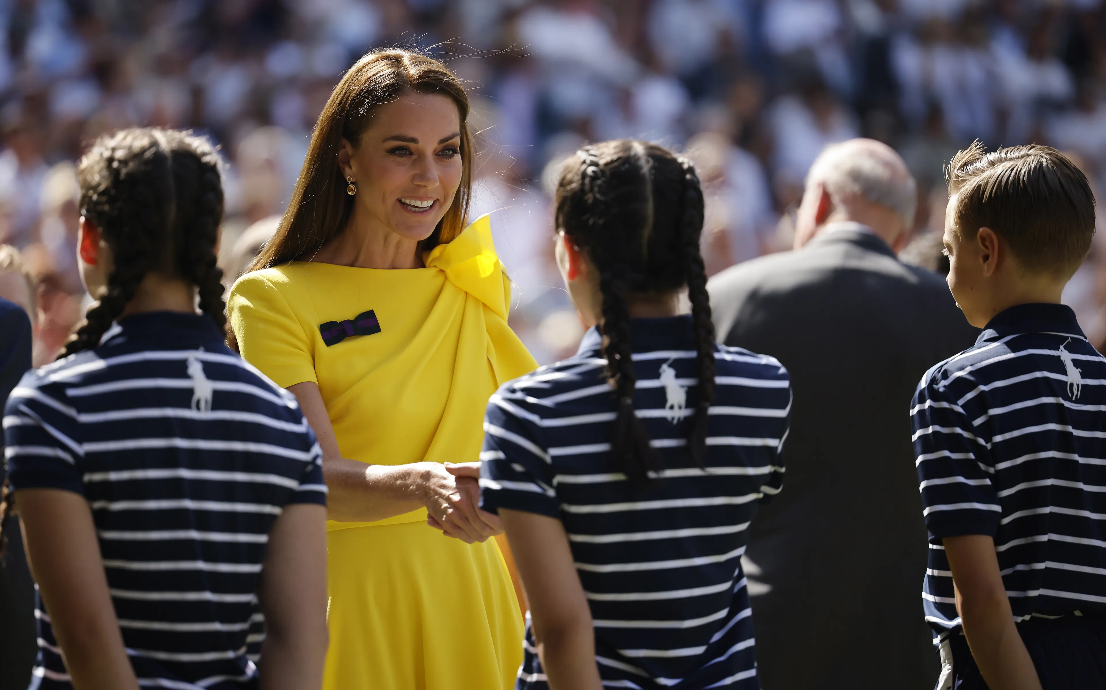 De knalgele jurk droeg Catherine in 2022.