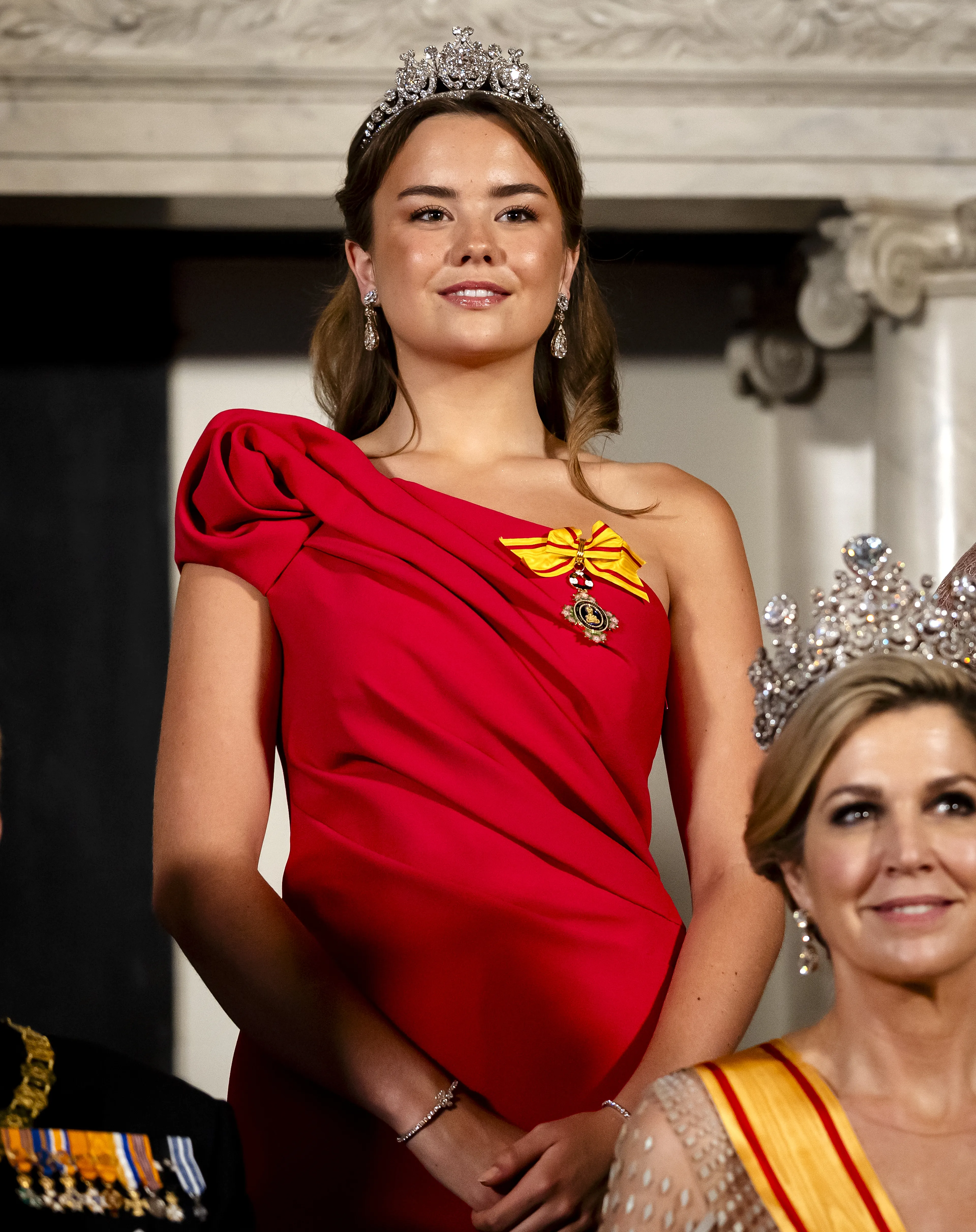Prinses Ariane draagt het harpdiadeem.
