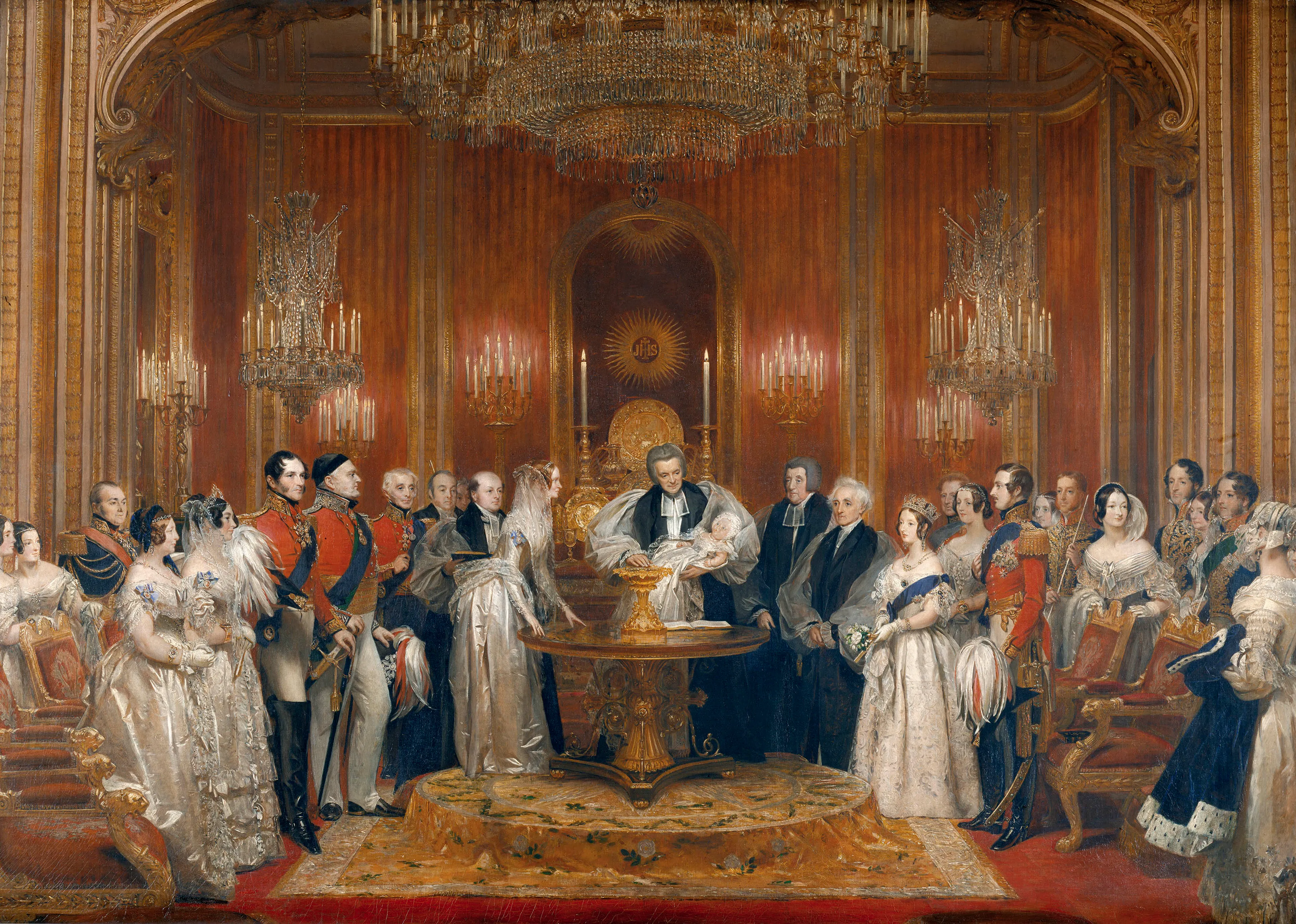 De doop van prinses Victoria in 1841.