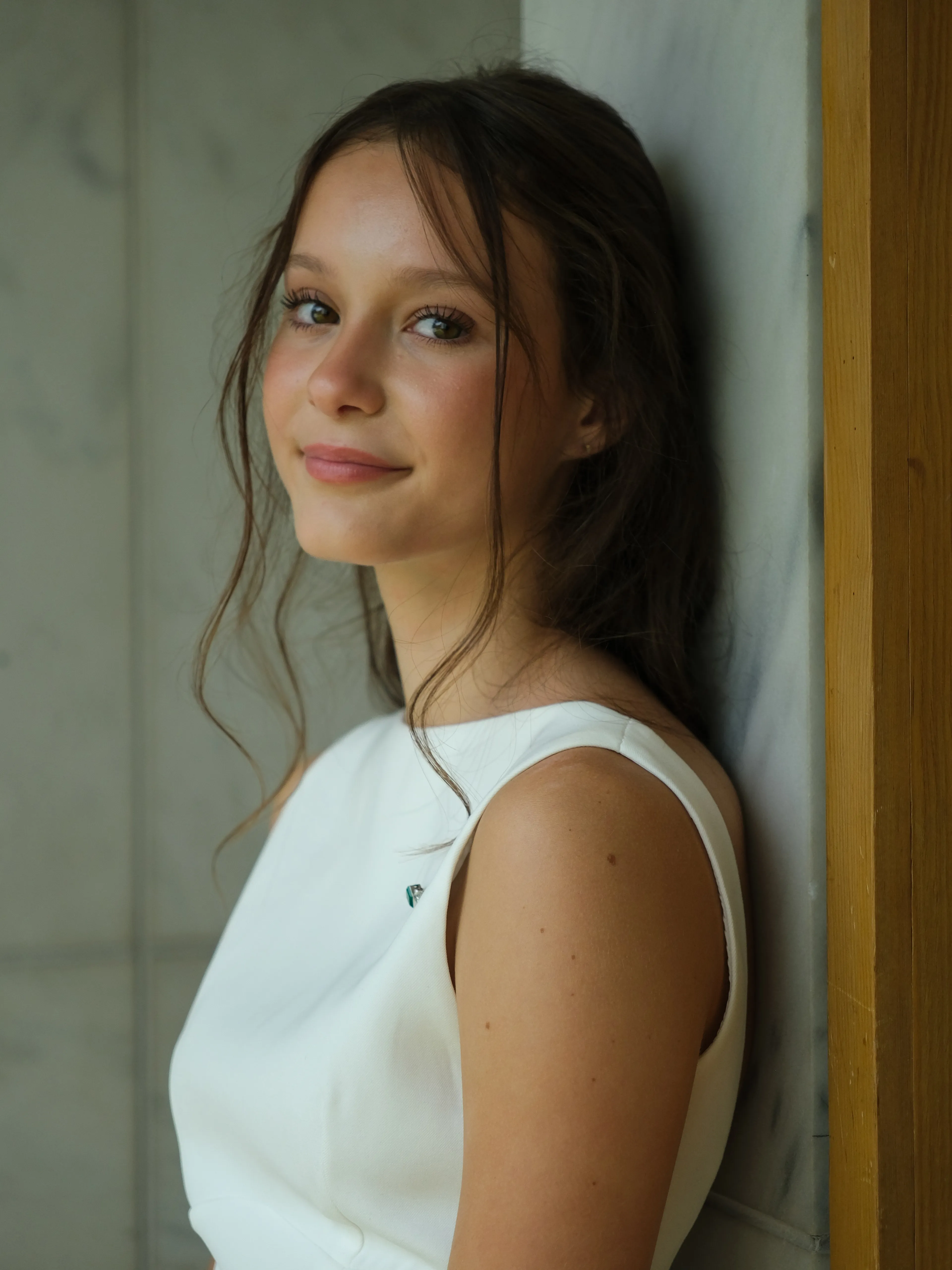 Gravin Athena tijdens haar confirmatie in Washington D.C.