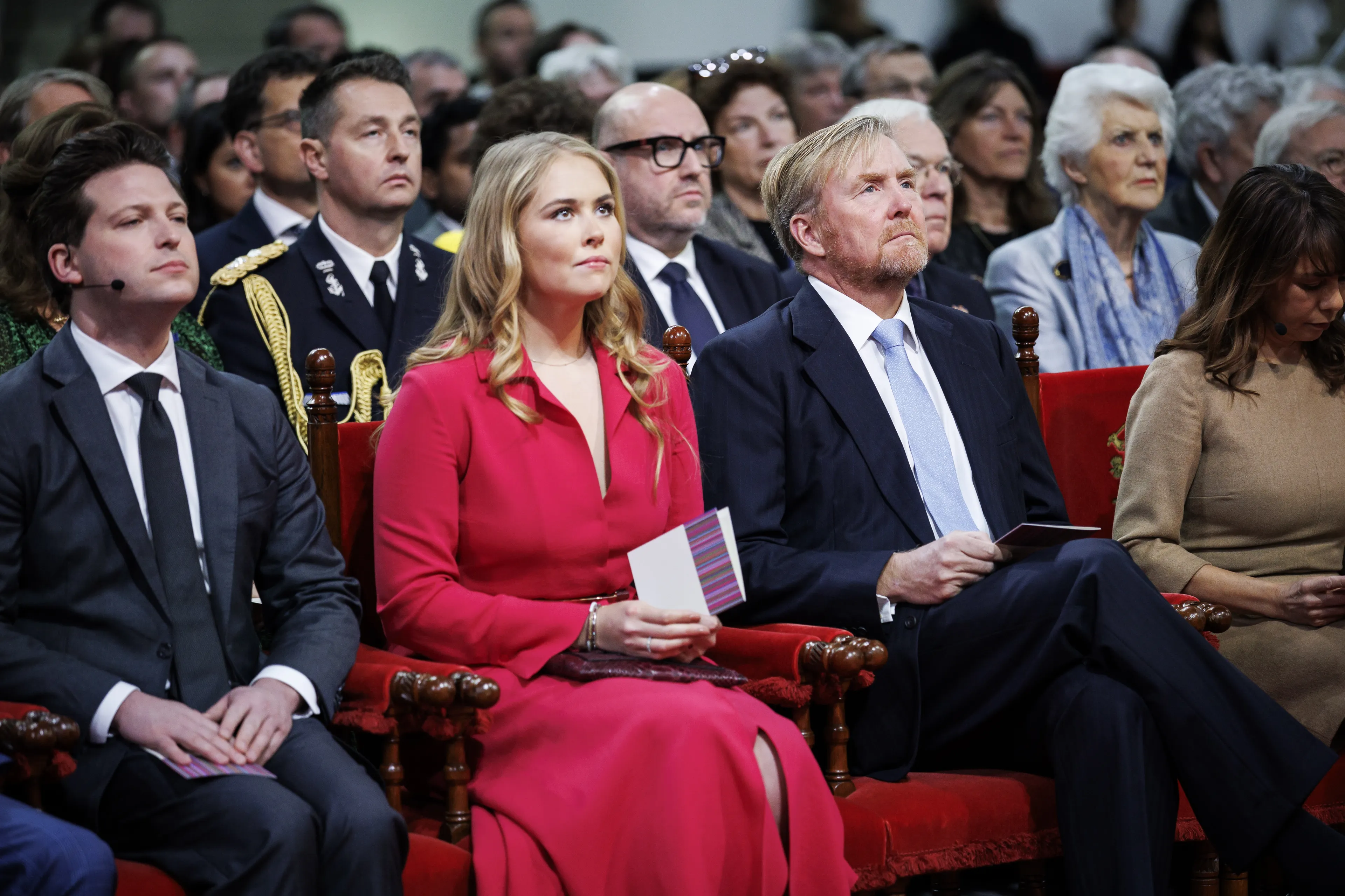 Amalia met koning Willem-Alexander (2025).