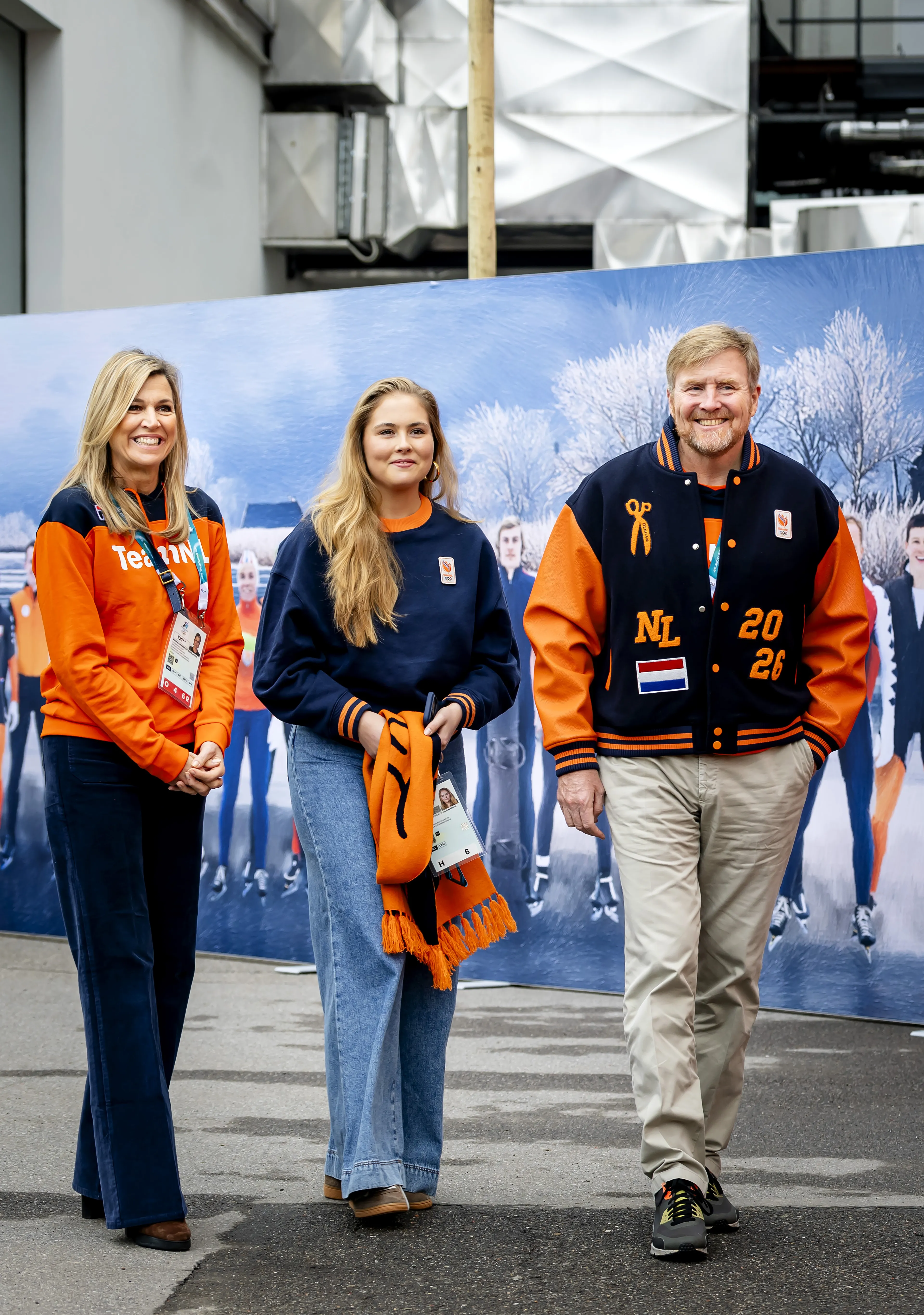 Koning Willem-Alexander, koningin Máxima en prinses Amalia.