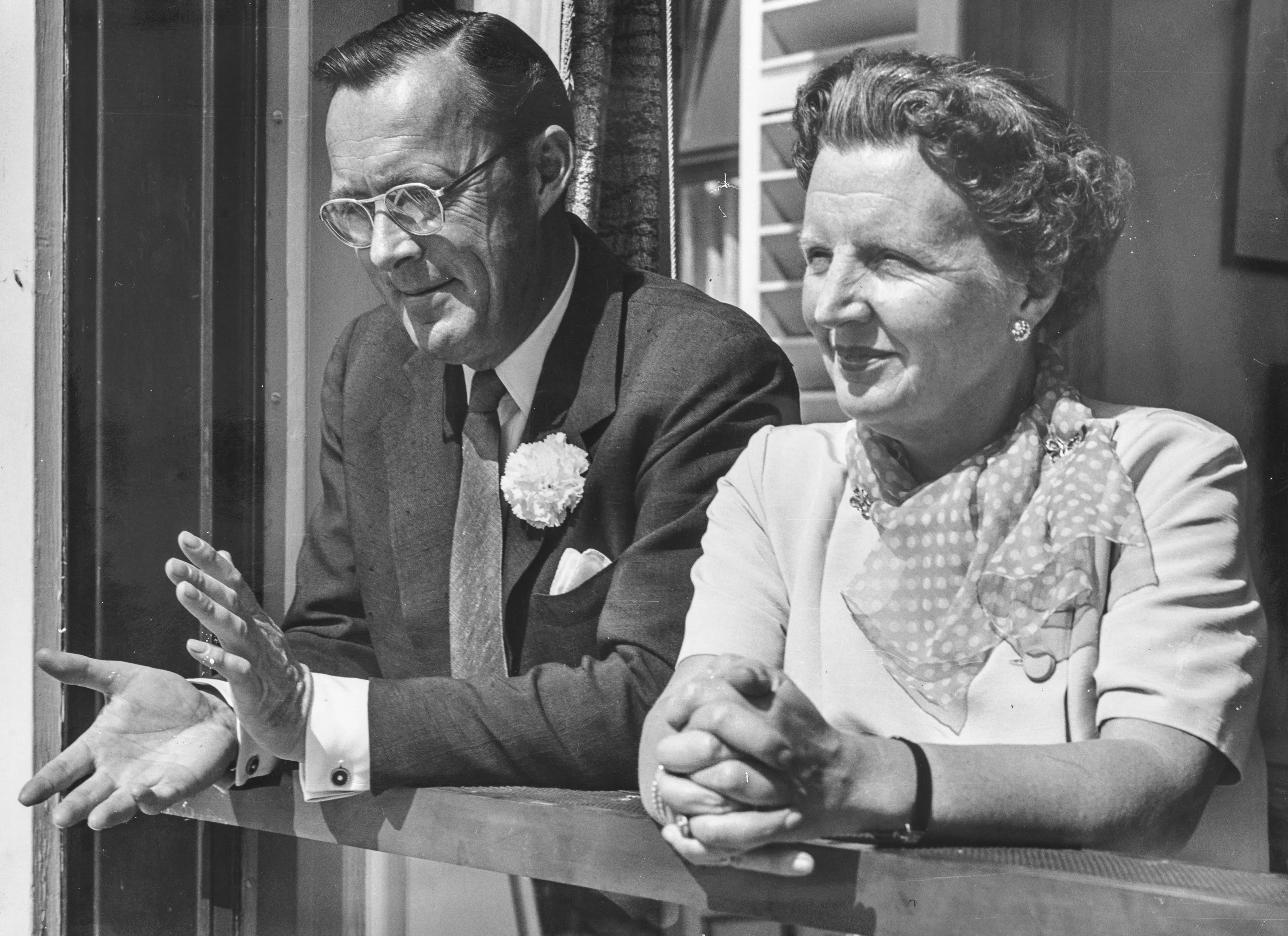 Koningin Juliana en prins Bernhard.