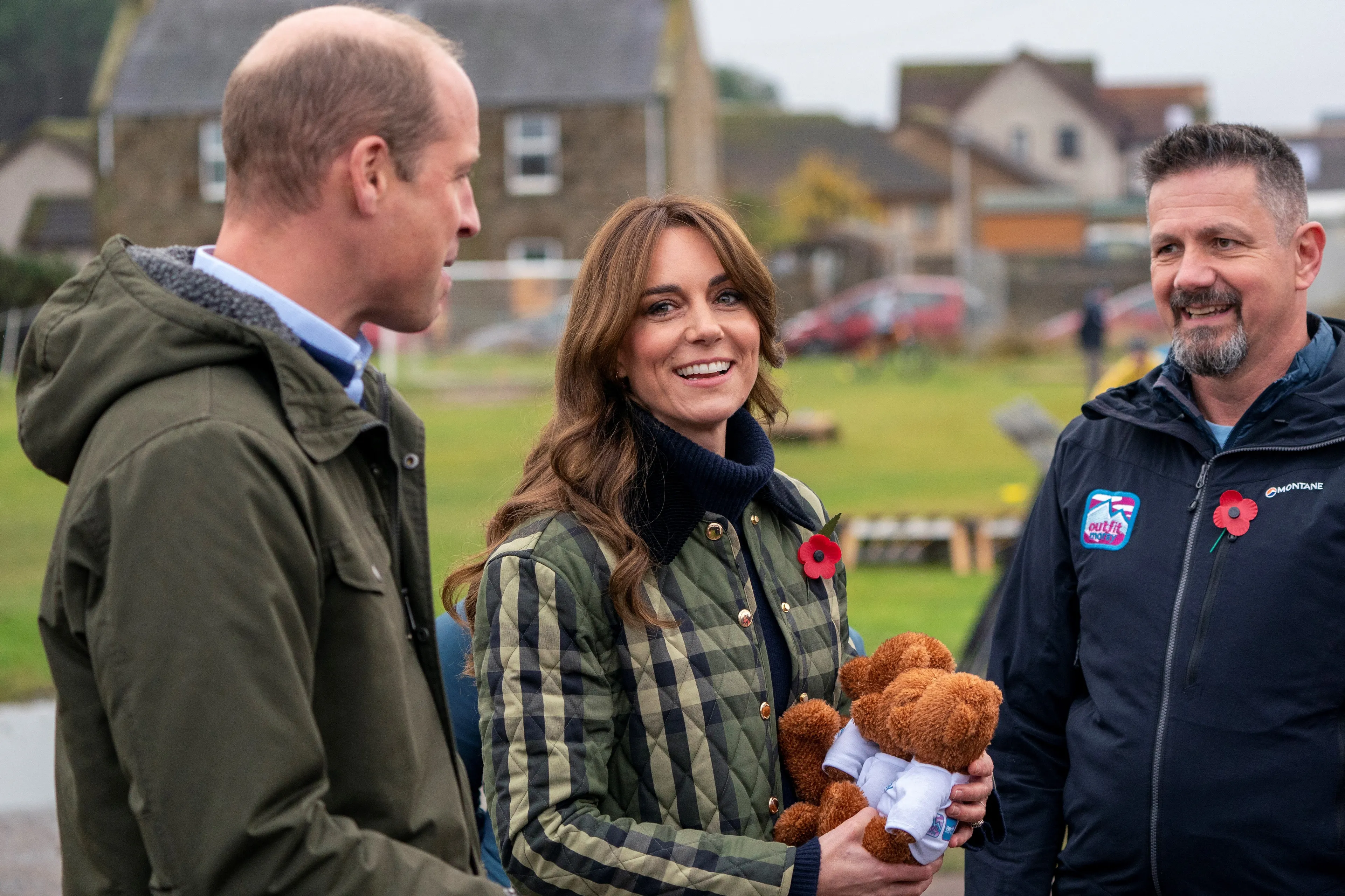 Catherine naast William in Moray.