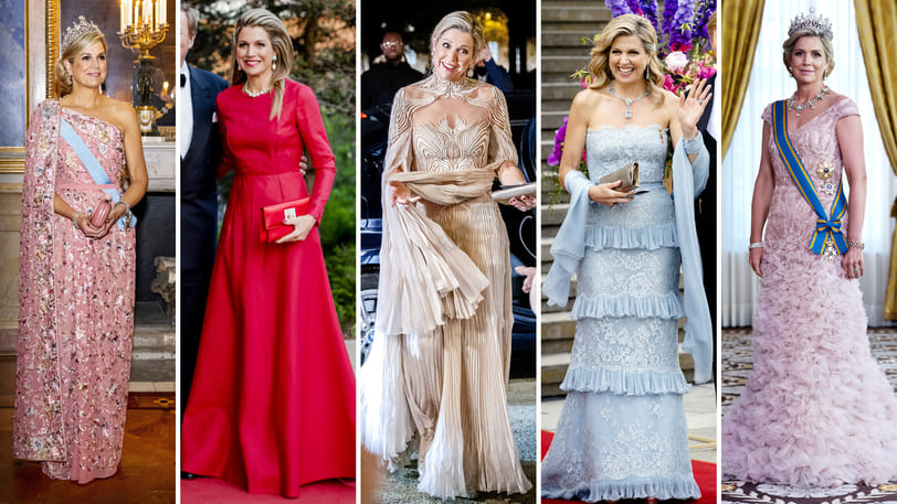 Lekker kijken: 12x de mooiste galajurken van koningin Máxima