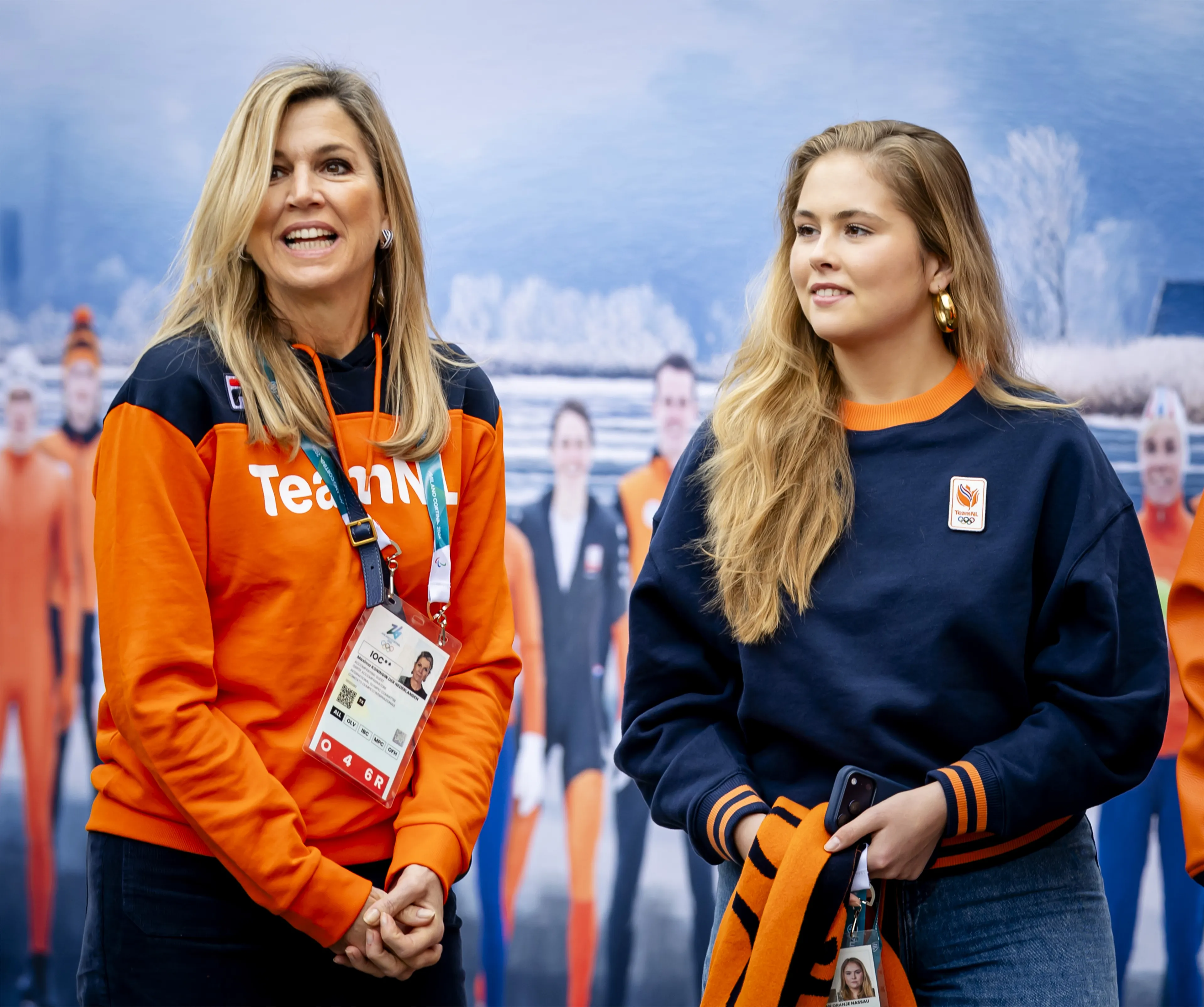 Koningin Máxima en prinses Amalia.