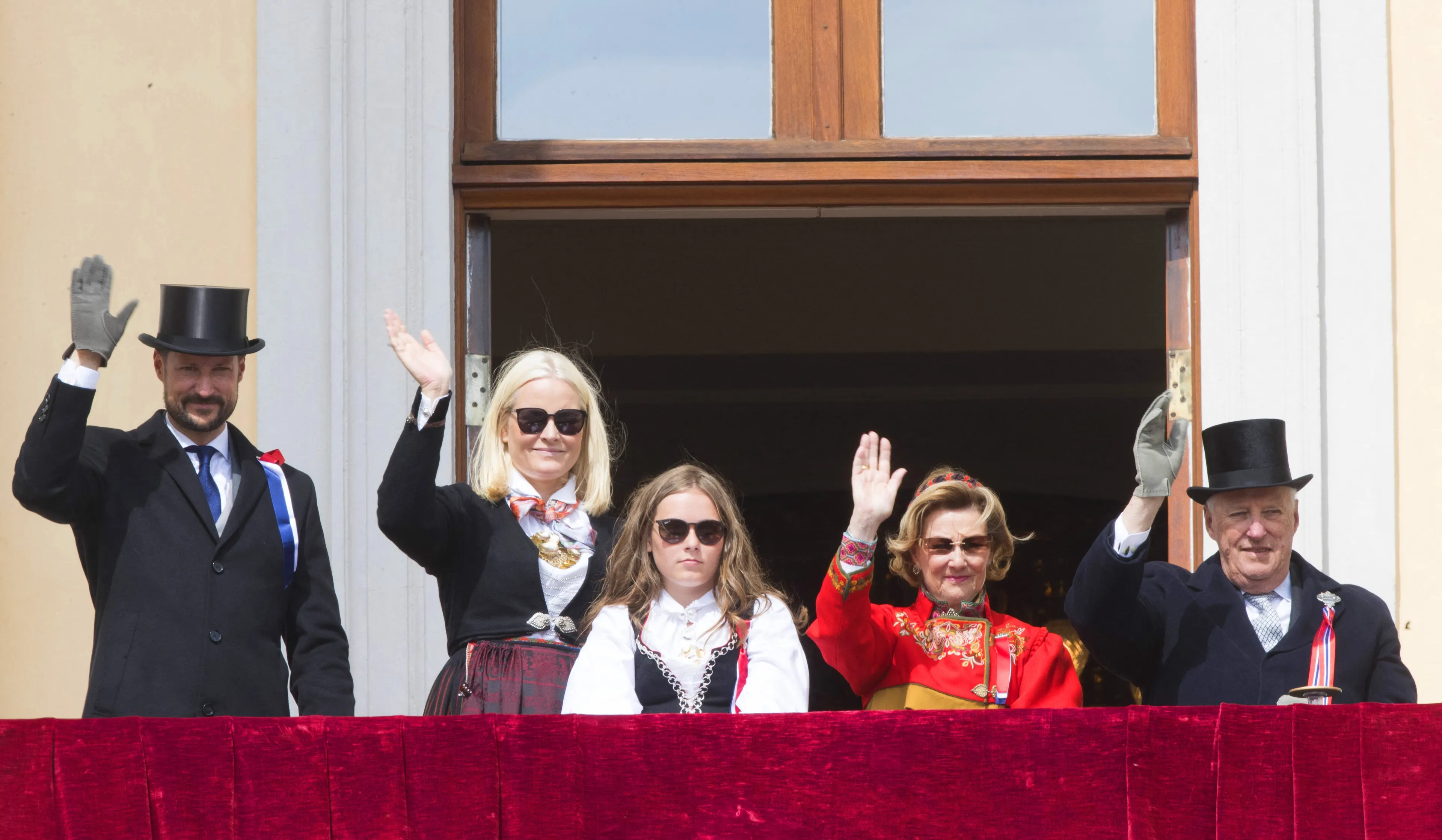 De koninklijke familie in 2018.