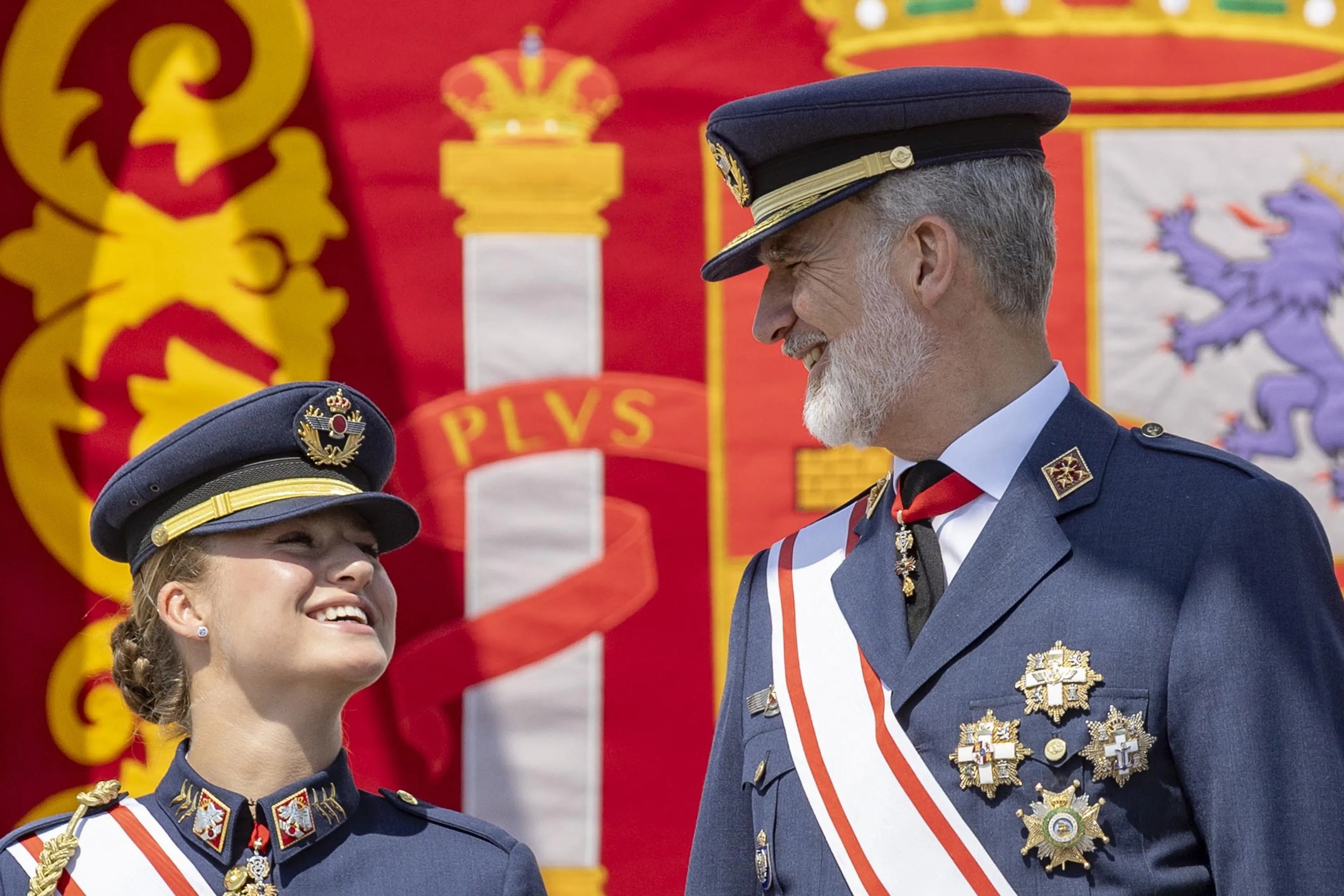 Koning Felipe en prinses Leonor.