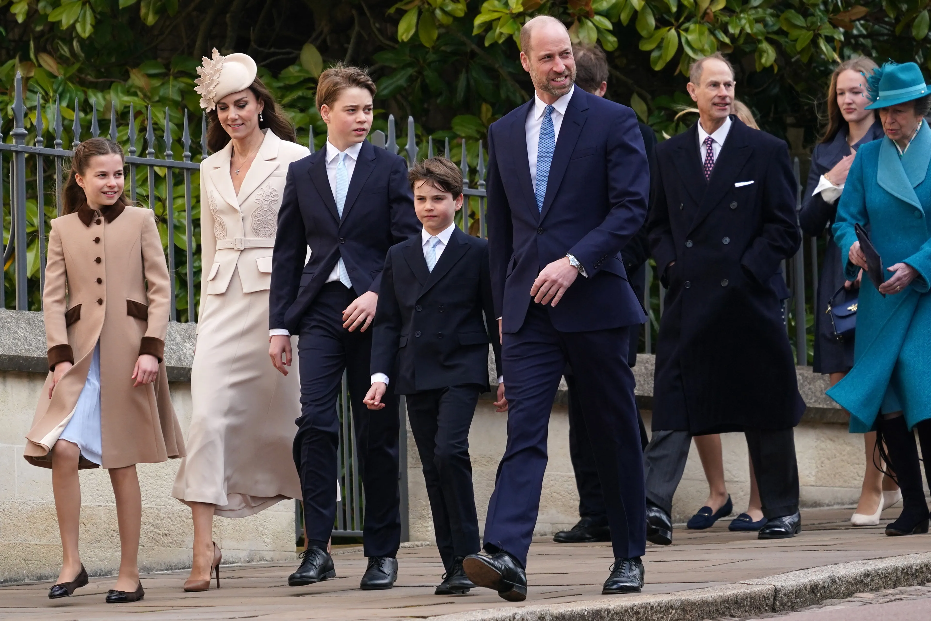 De prins en prinses van Wales met hun gezin tijdens Pasen (2026).