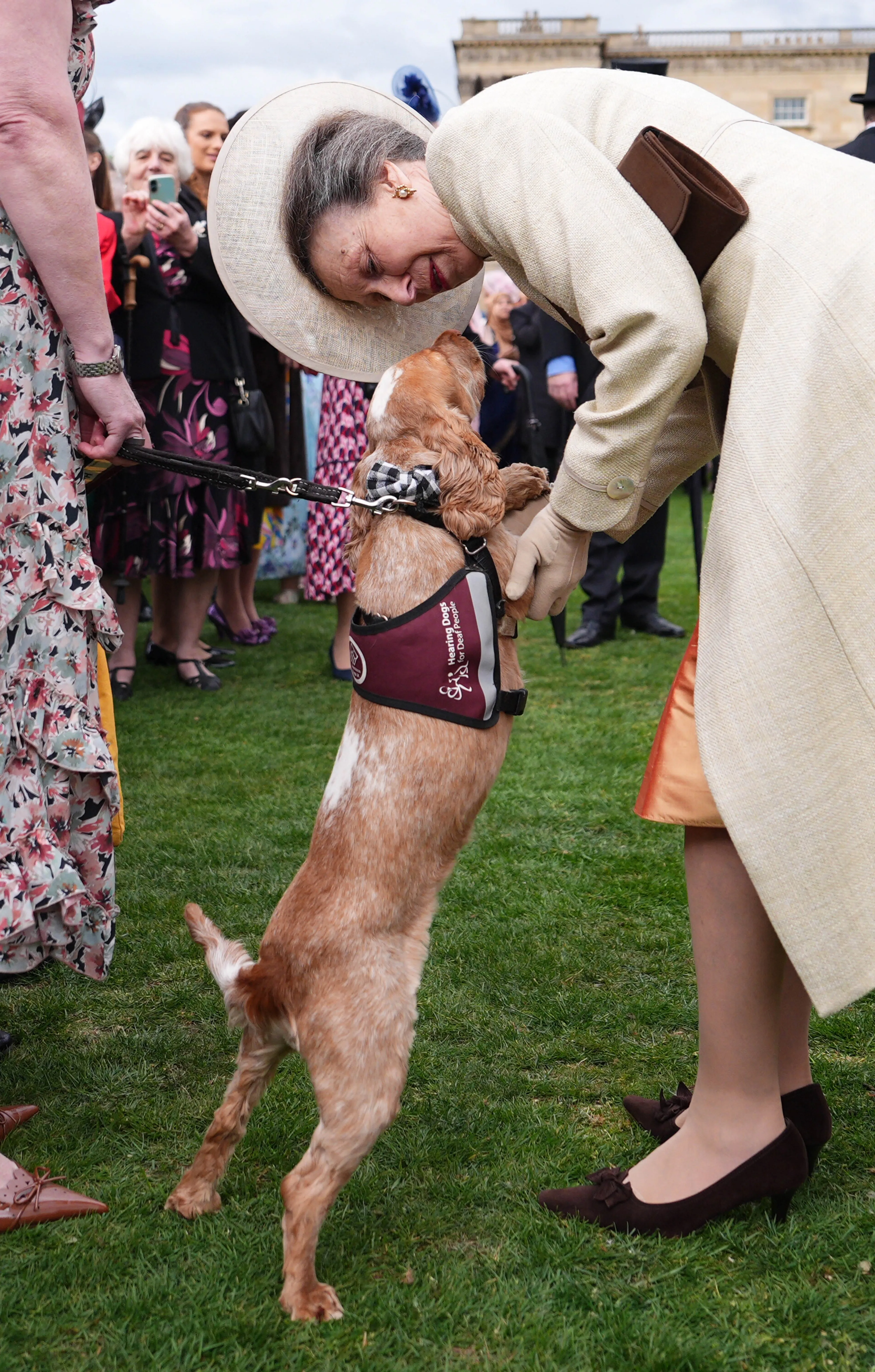 Prinses Anne met hond Vegas.
