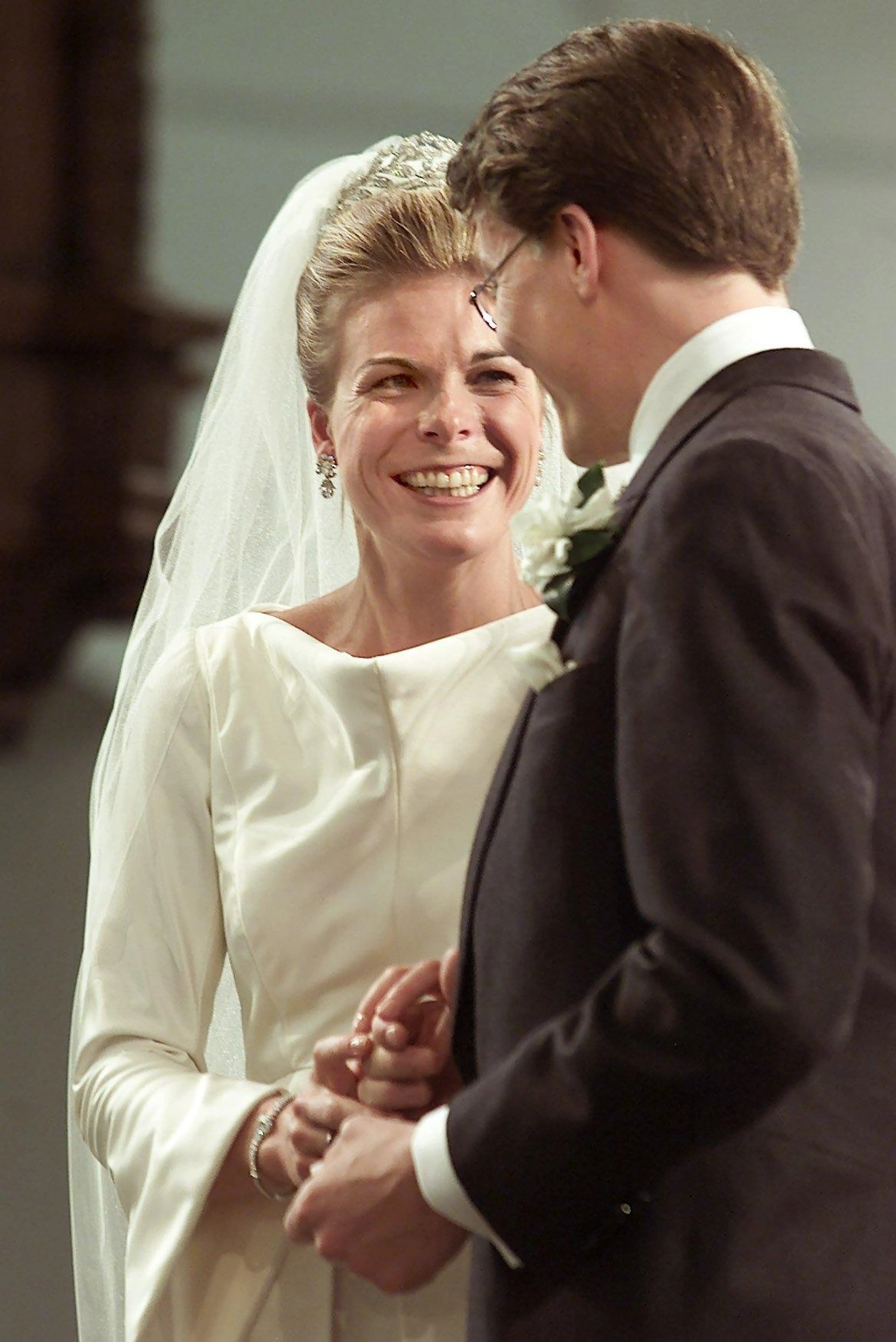 Prinses Laurentien droeg het diadeem bij haar huwelijk met prins Constantijn (2001).