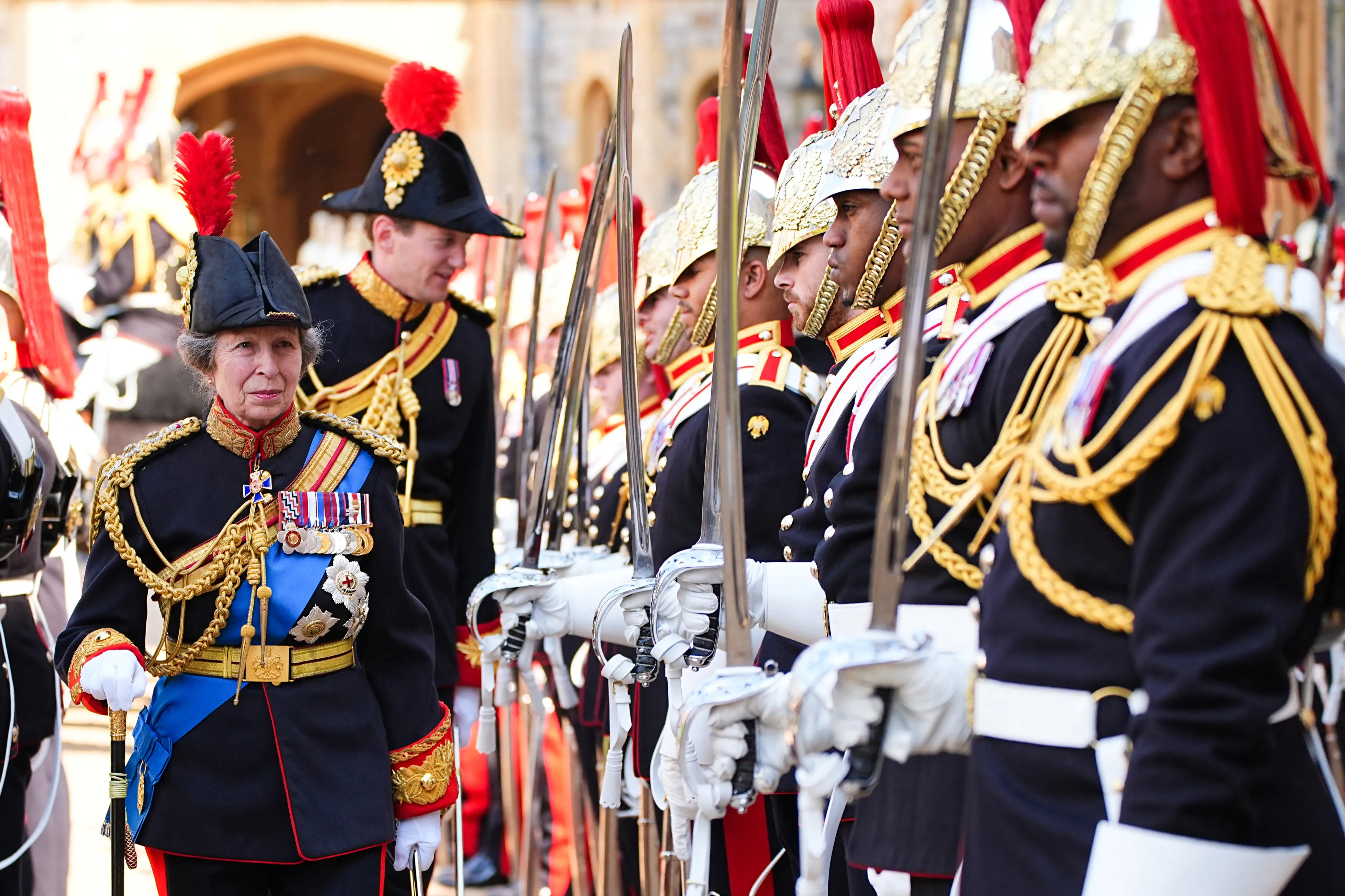 Anne in haar militaire uniform voor officiële gelegenheden (2025).