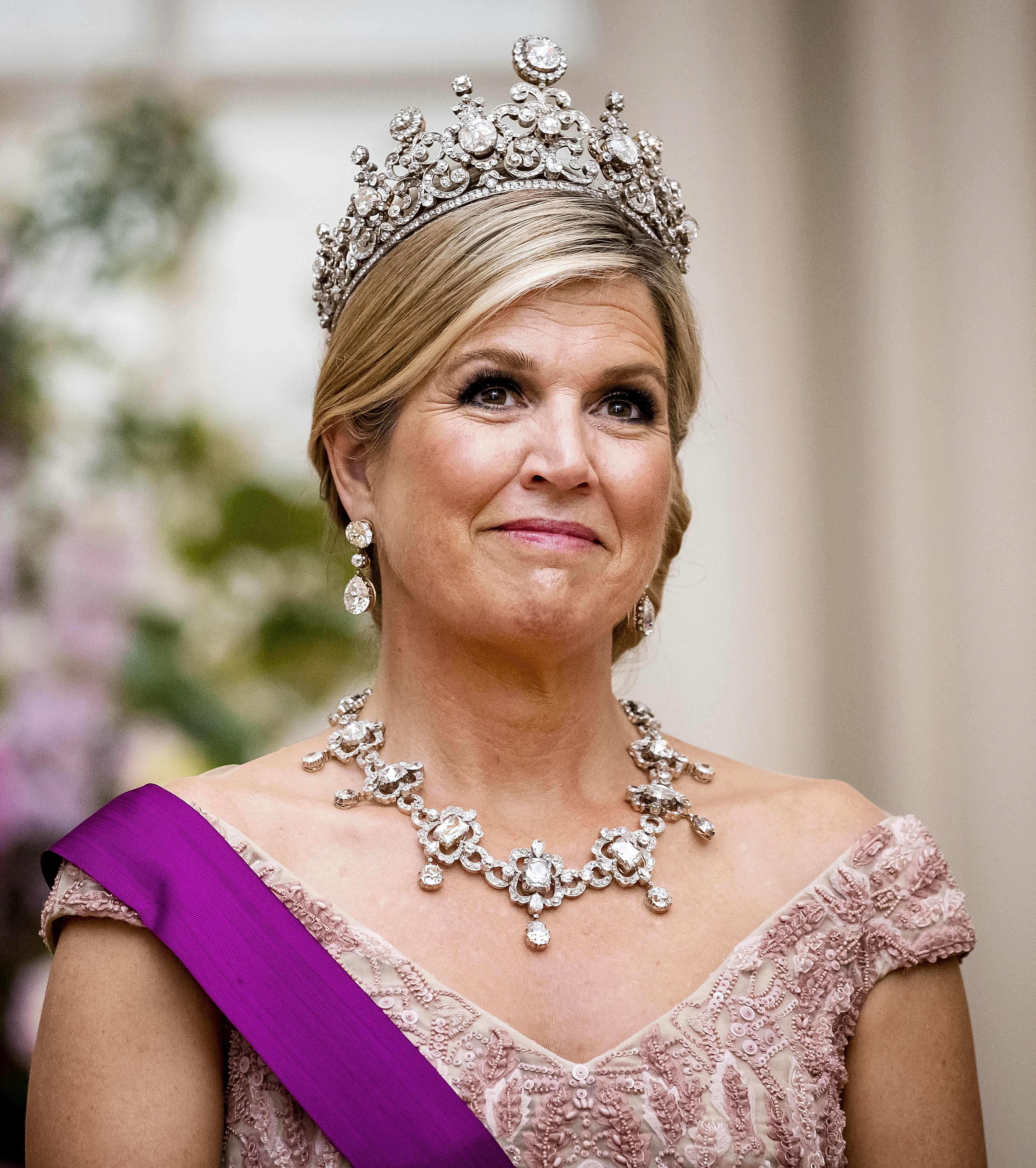 Het diadeem zonder de oorspronkelijke Stuart-diamant, maar met 'gewone' diamanten.