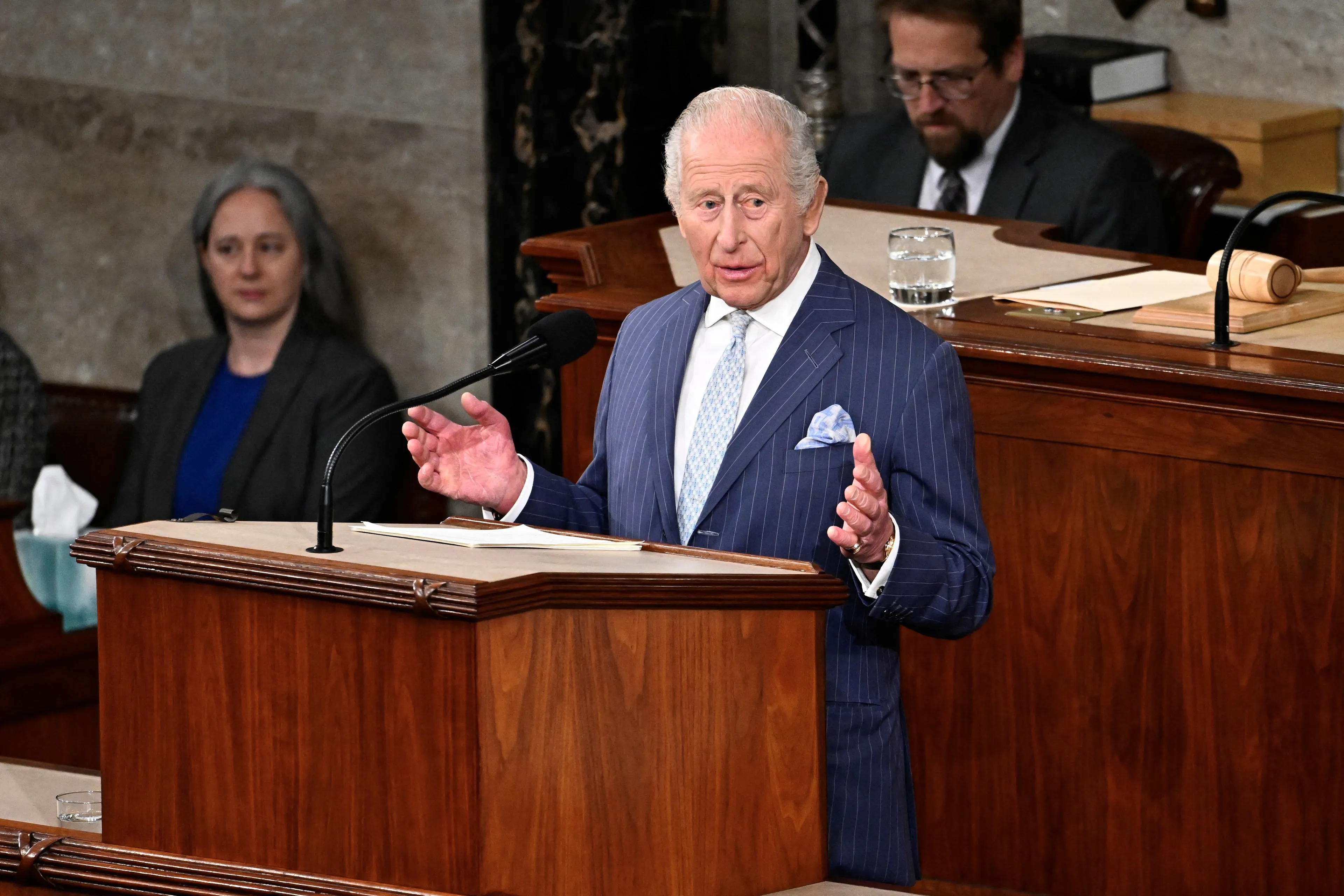 Koning Charles spreekt voor het Amerikaans Congres.