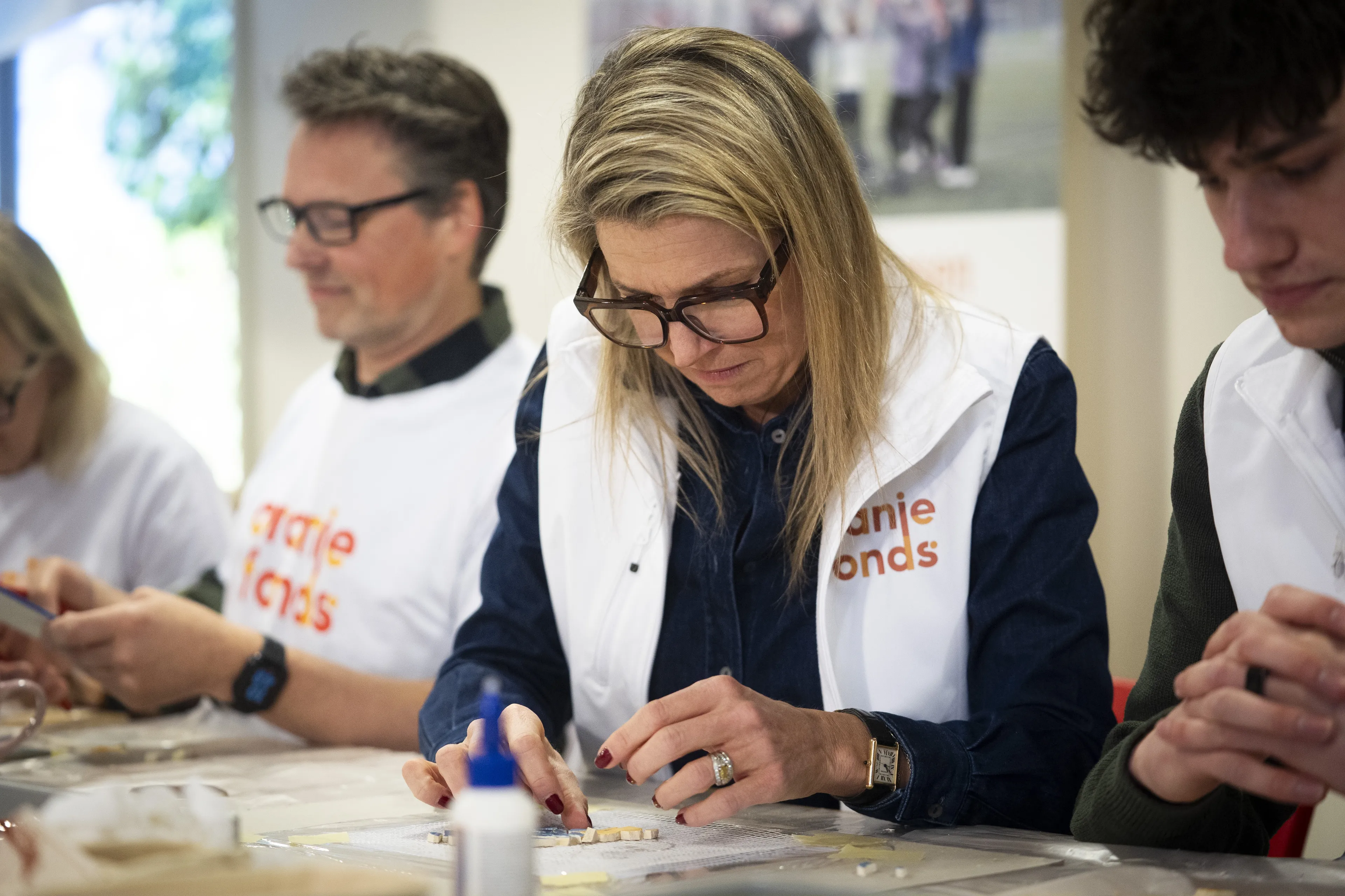 Koningin Máxima is ook aan het knutselen.