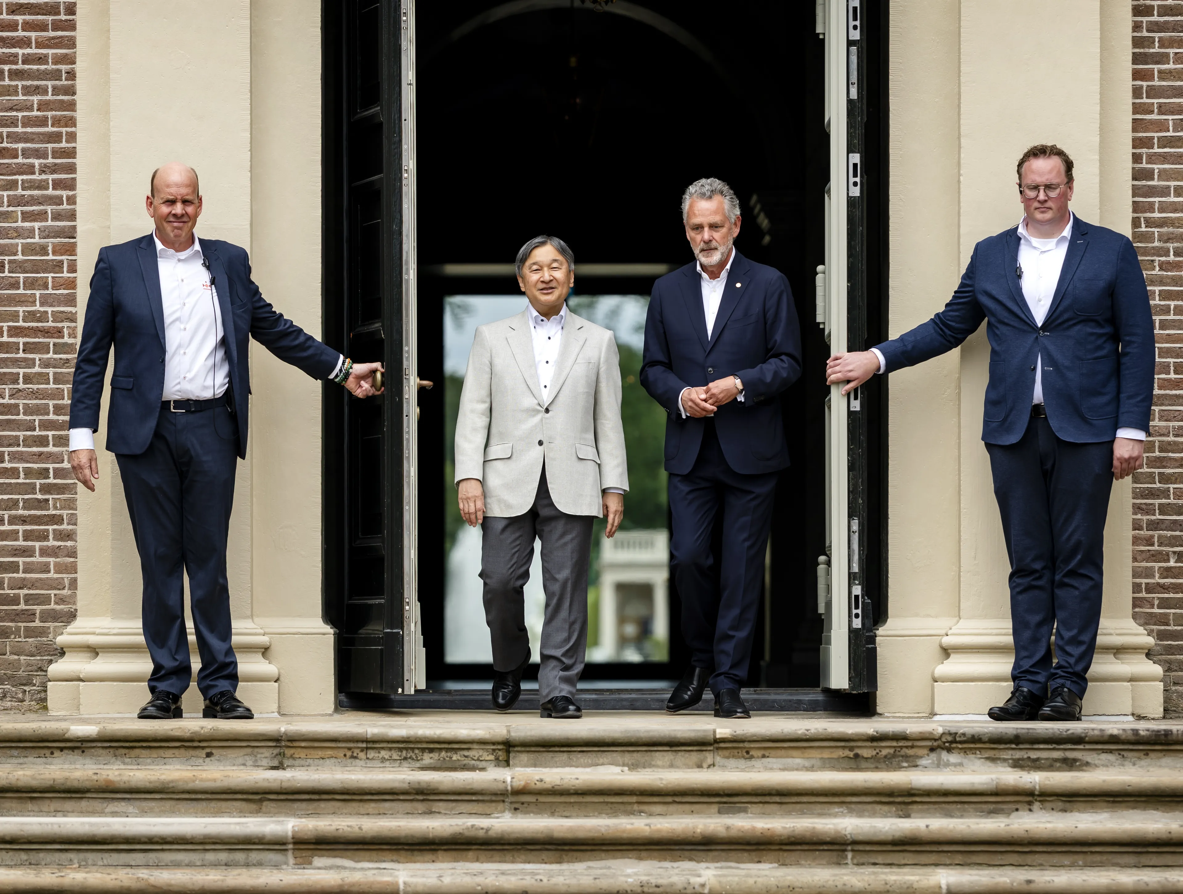 Keizer Naruhito op Paleis Het Loo.
