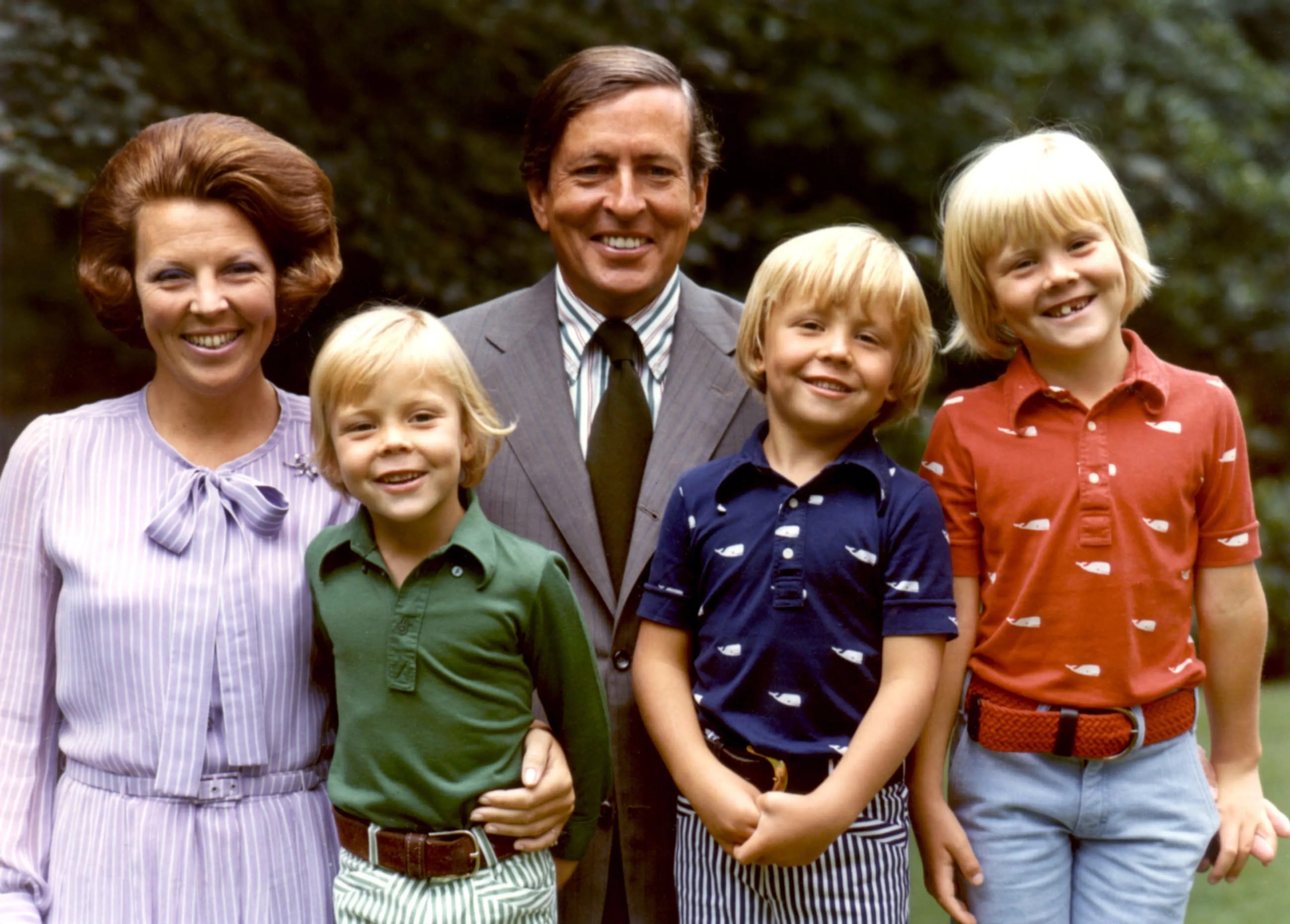 Een portret van het gezin.