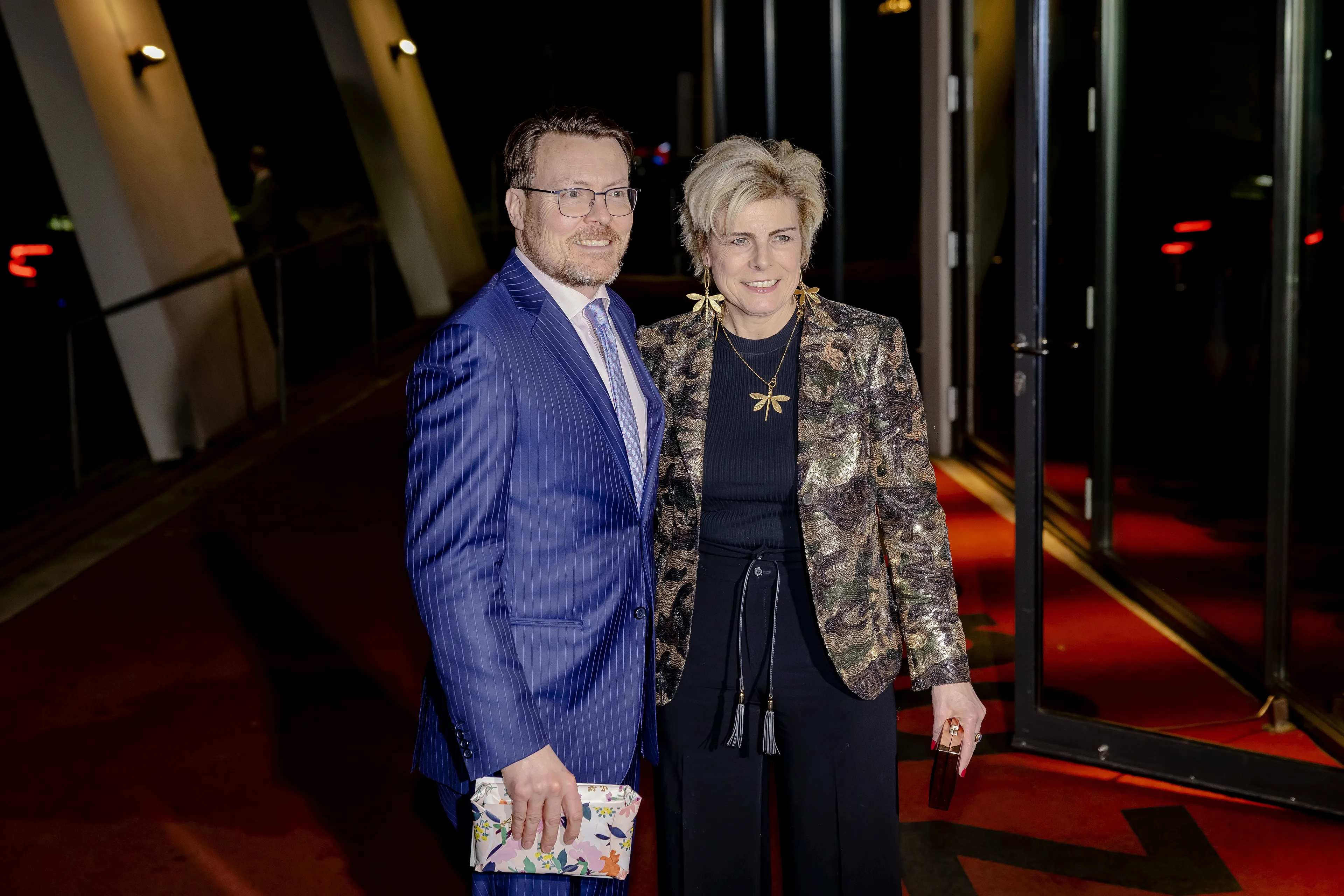 Prinses Laurentien samen met haar echtgenoot prins Constantijn.